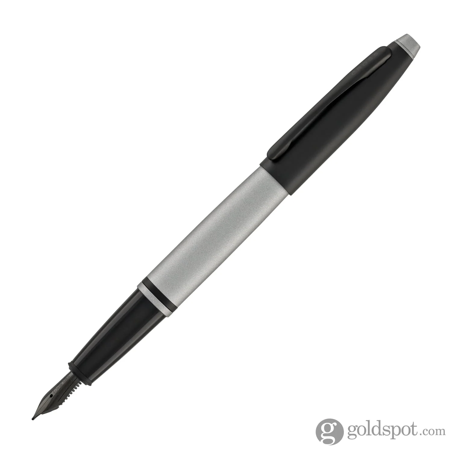 Cross Calais Fountain Pen in Matte Gray Lacquer with Black Trim - Image 2