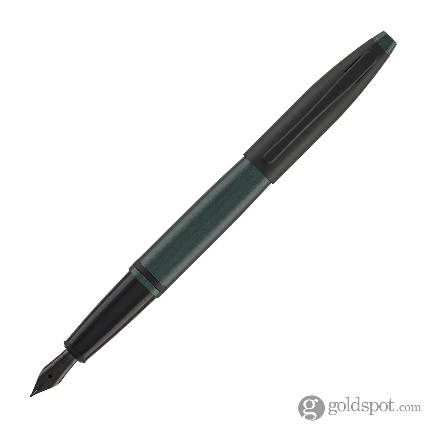 Cross Calais Fountain Pen in Matte Green + Matte Grey Combo - Fine Point - Image 3