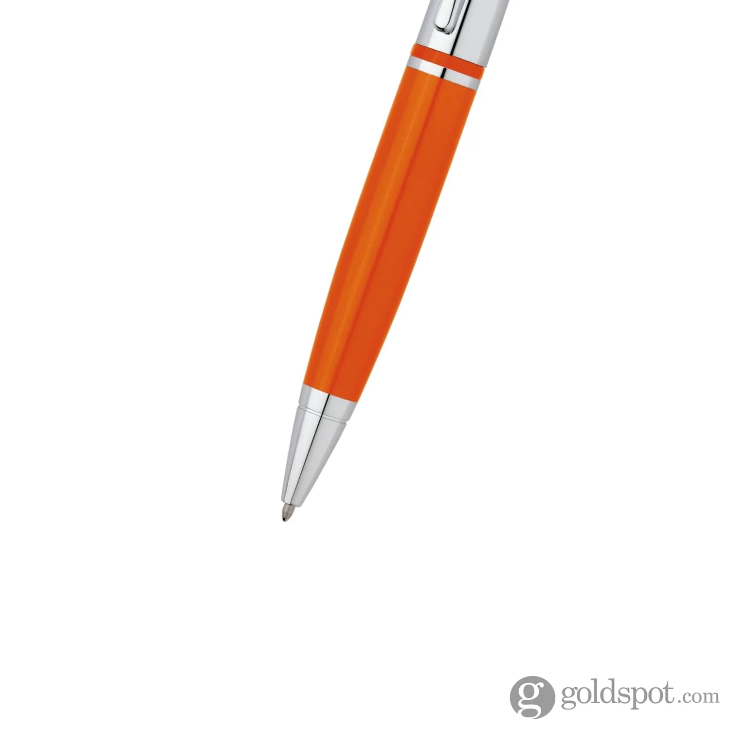 Cross Calais Metallic Exuberance Ballpoint Pen in Orange with Chrome Trim - Image 2