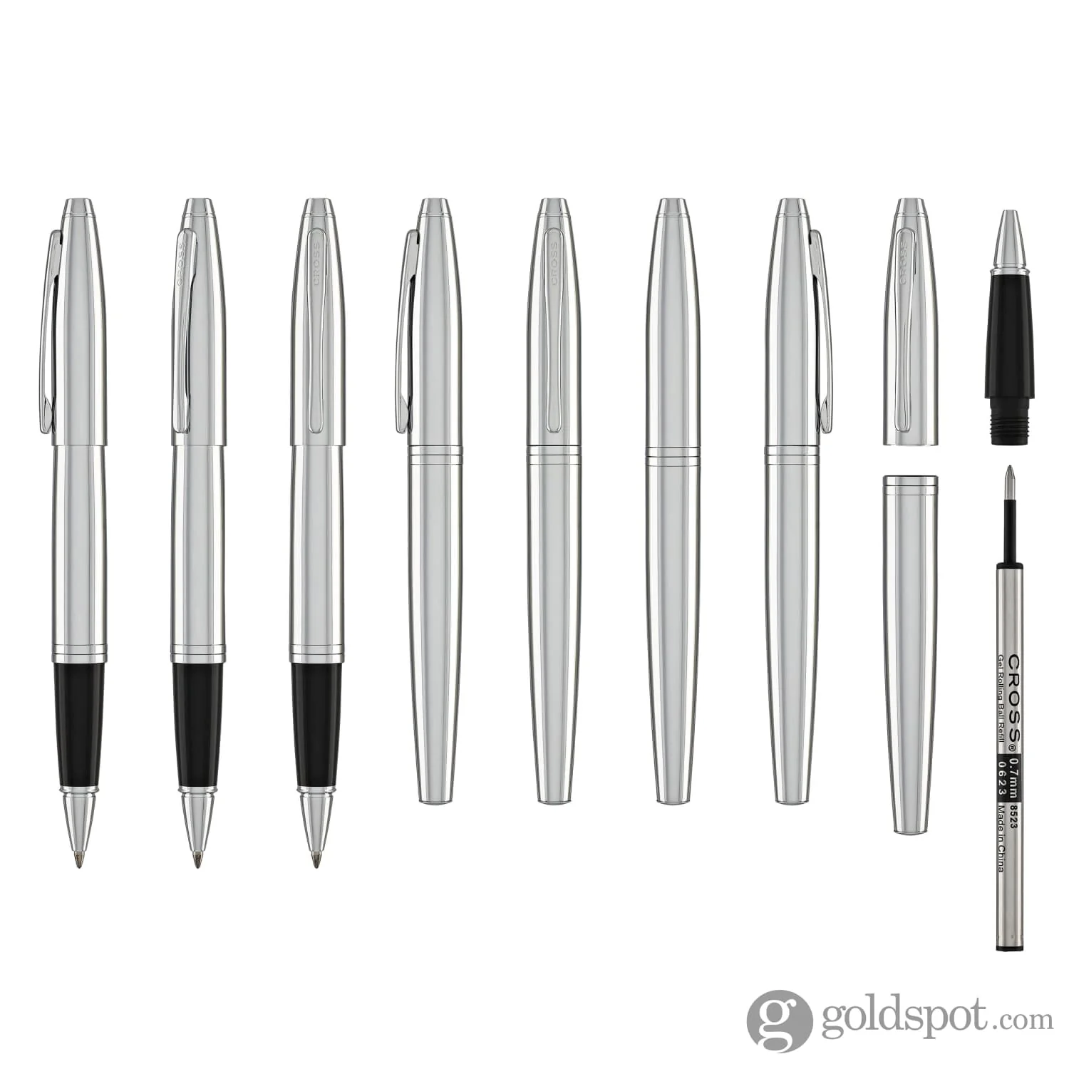 Cross Calais Rollerball Pen in Polished Chrome - Image 8