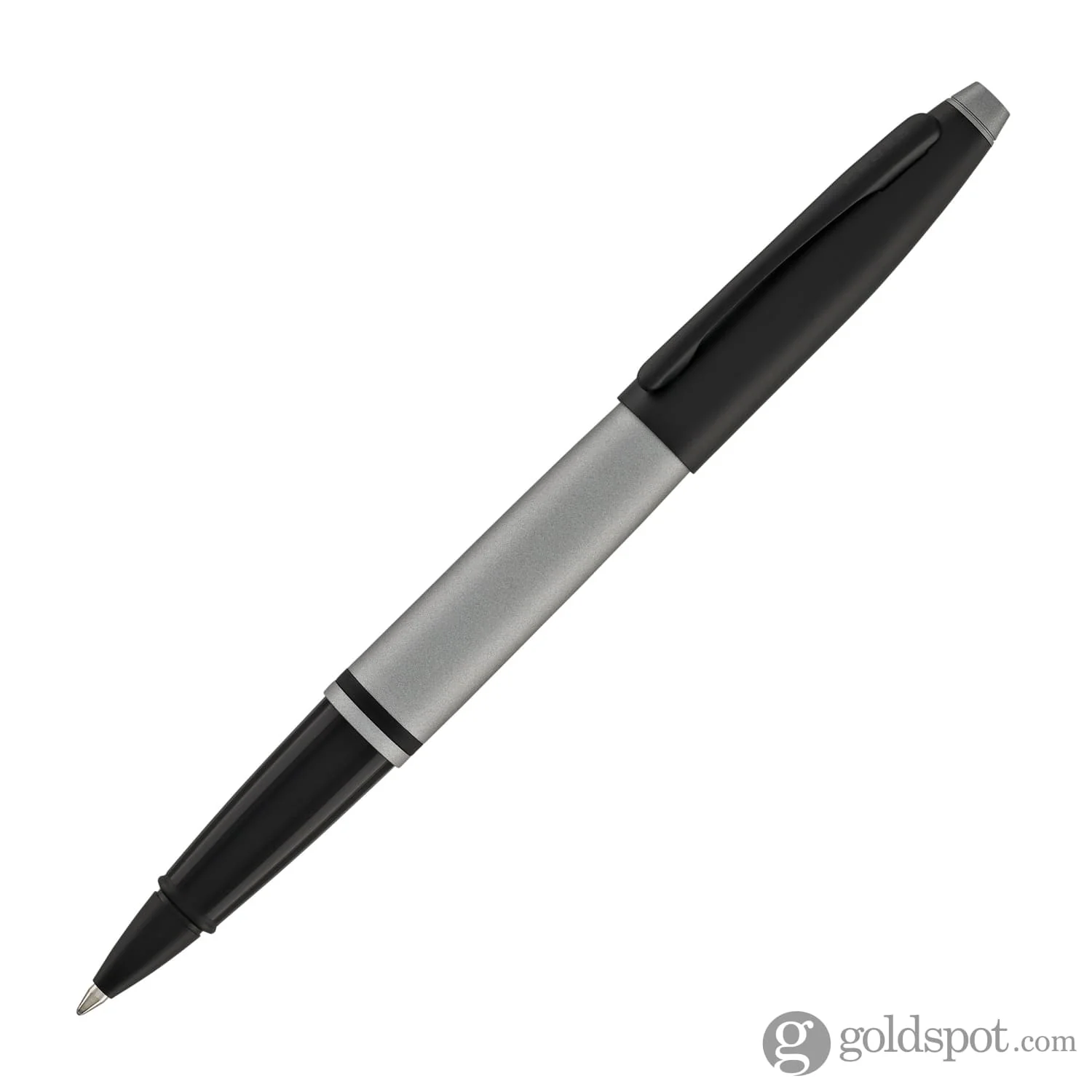 Cross Calais Rollerball Pen in Matte Gray Lacquer with Black Trim - Image 2