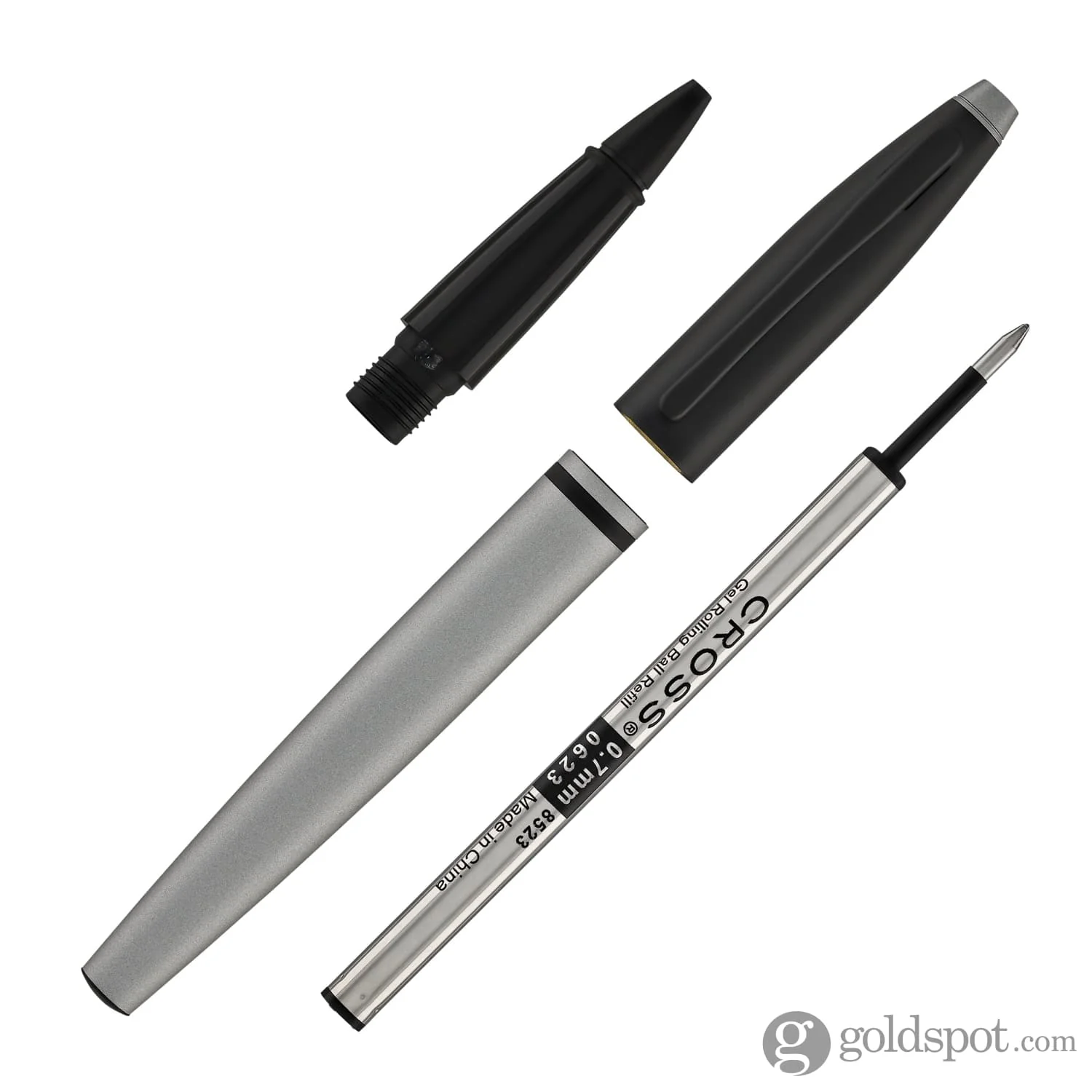 Cross Calais Rollerball Pen in Matte Gray Lacquer with Black Trim - Image 7