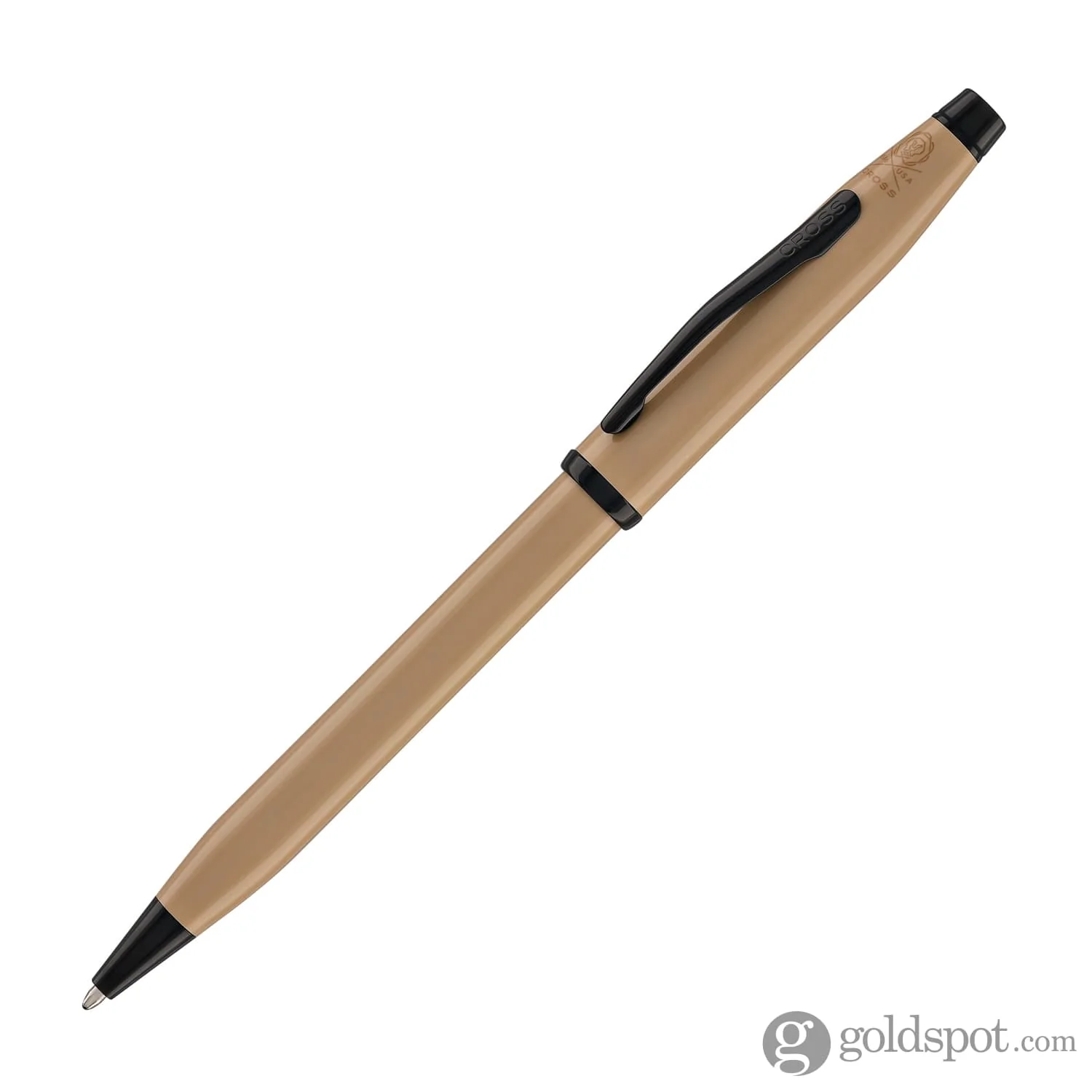 Cross Century II Ballpoint Pen in Earthy Beige Lacquer with Black PVD Trim - Image 2
