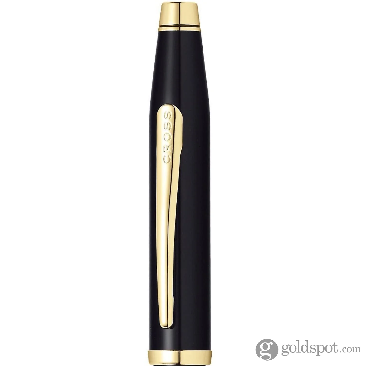Cross Century II Ballpoint Pen in Black Lacquer with 23K Gold Trim - Image 2