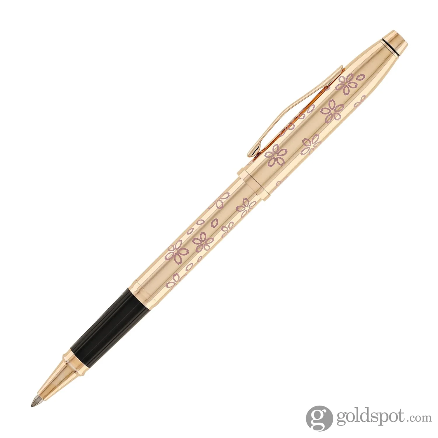 Cross Century II Cherry Blossom Selectip Rollerball Pen in Rose Gold Plated with Rose Gold Trim - Image 4