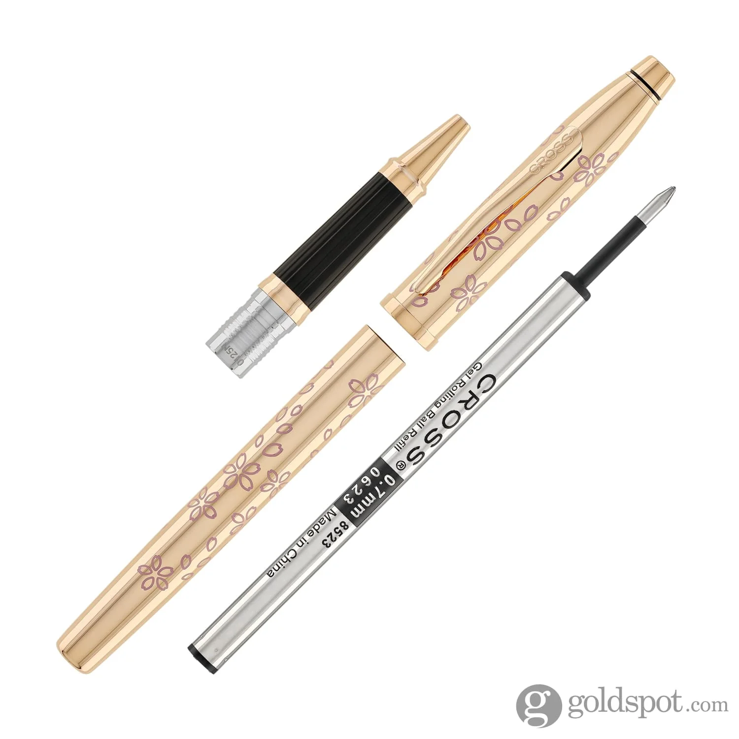 Cross Century II Cherry Blossom Selectip Rollerball Pen in Rose Gold Plated with Rose Gold Trim - Image 7