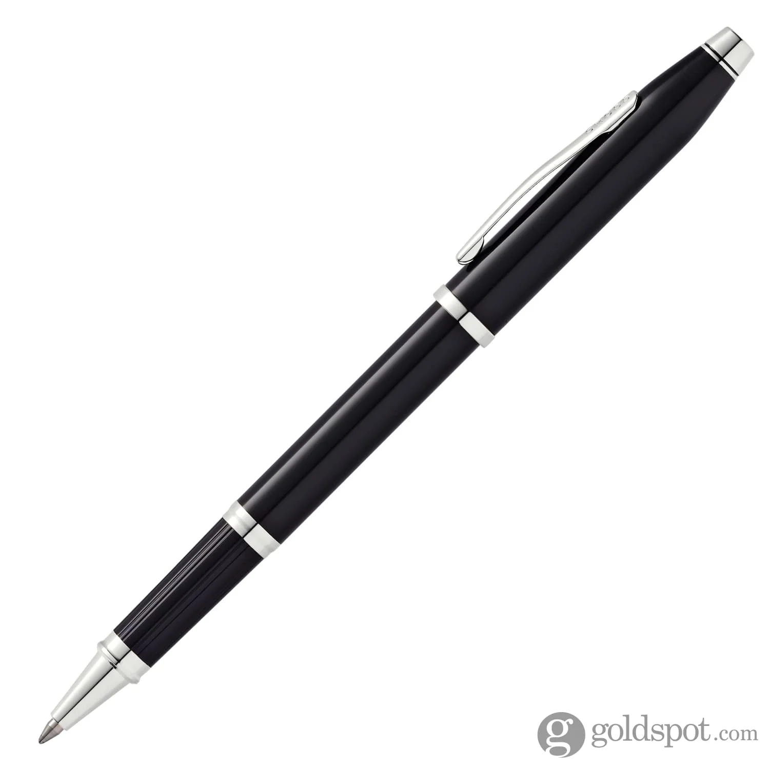 Cross Century II Selectip Rollerball Pen in Black Lacquer & Rhodium Plated Trim - Image 2