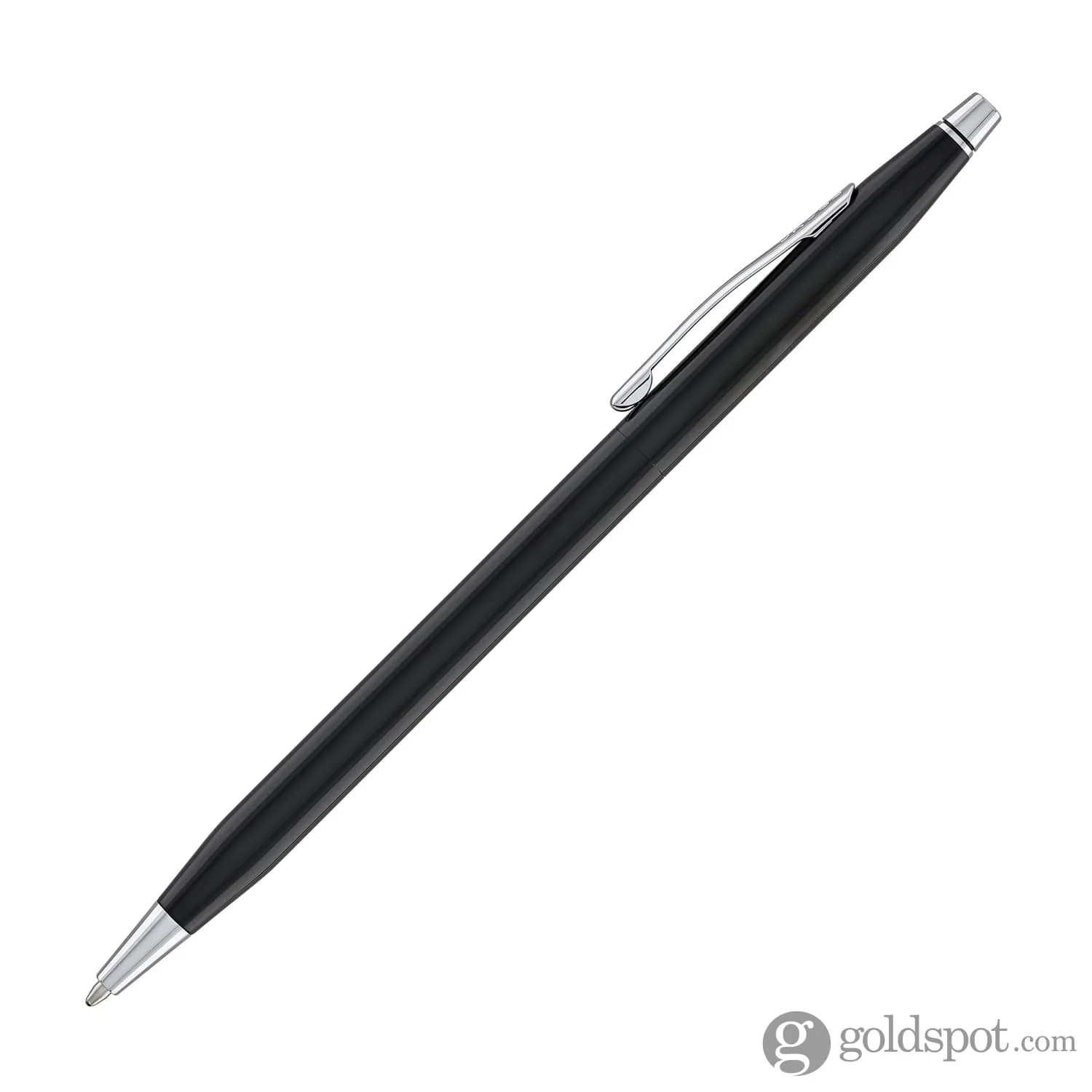 Cross Classic Century Ballpoint Pen in Black Lacquer with Chrome Trim - Image 3