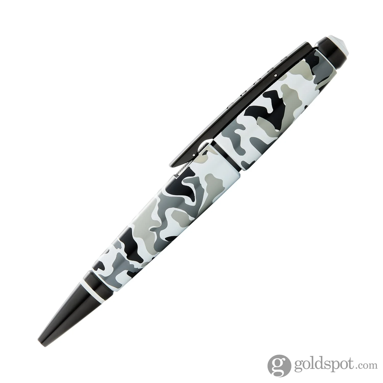 Cross Edge Capless Rollerball Pen in Black and White Camo with Black PVD Trim - Image 4