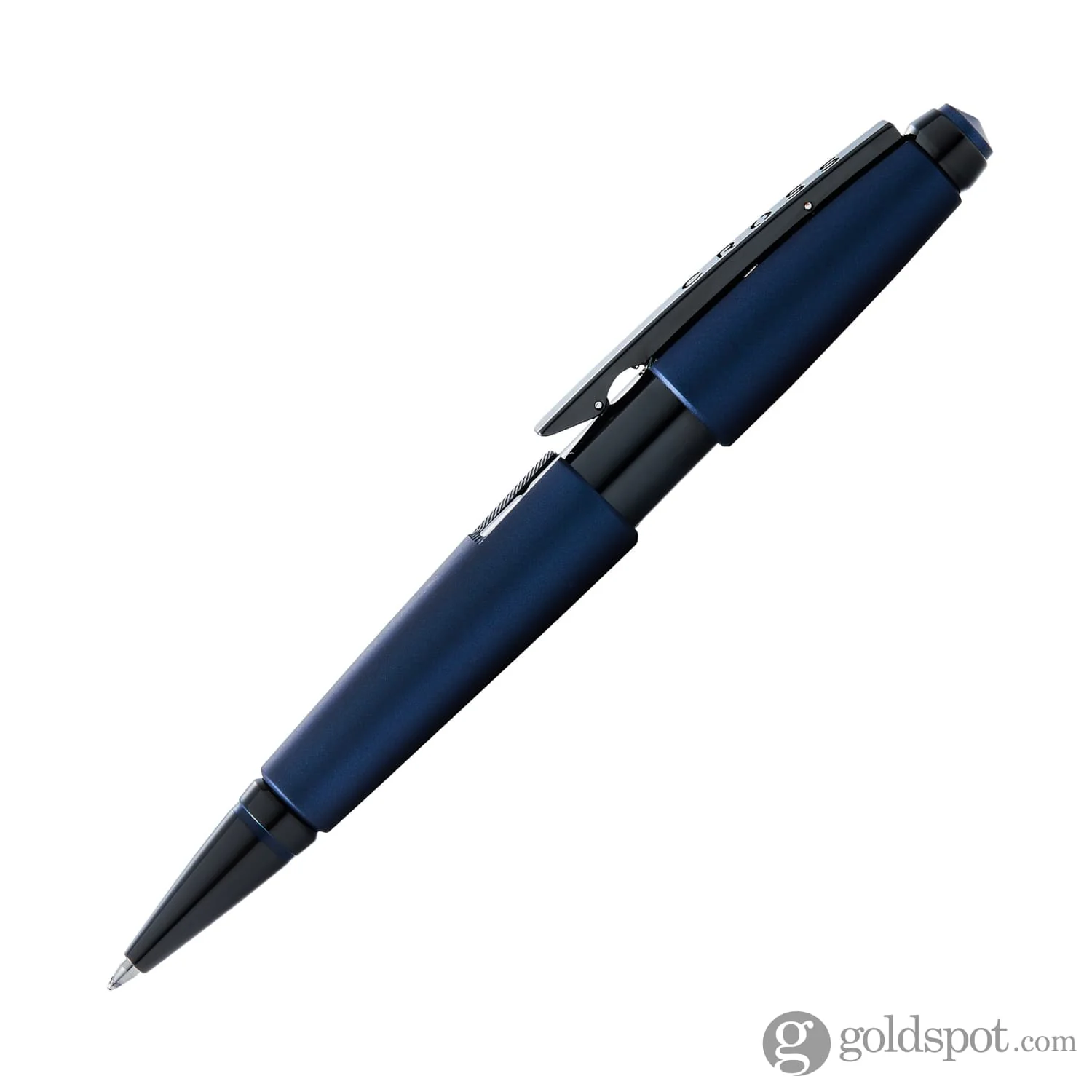 Cross Edge Capless Rollerball Pen in Matte Blue with Black PVD Trim - Image 3