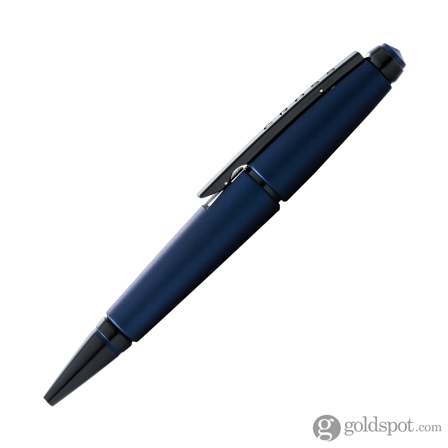 Cross Edge Capless Rollerball Pen in Matte Blue with Black PVD Trim - Image 4