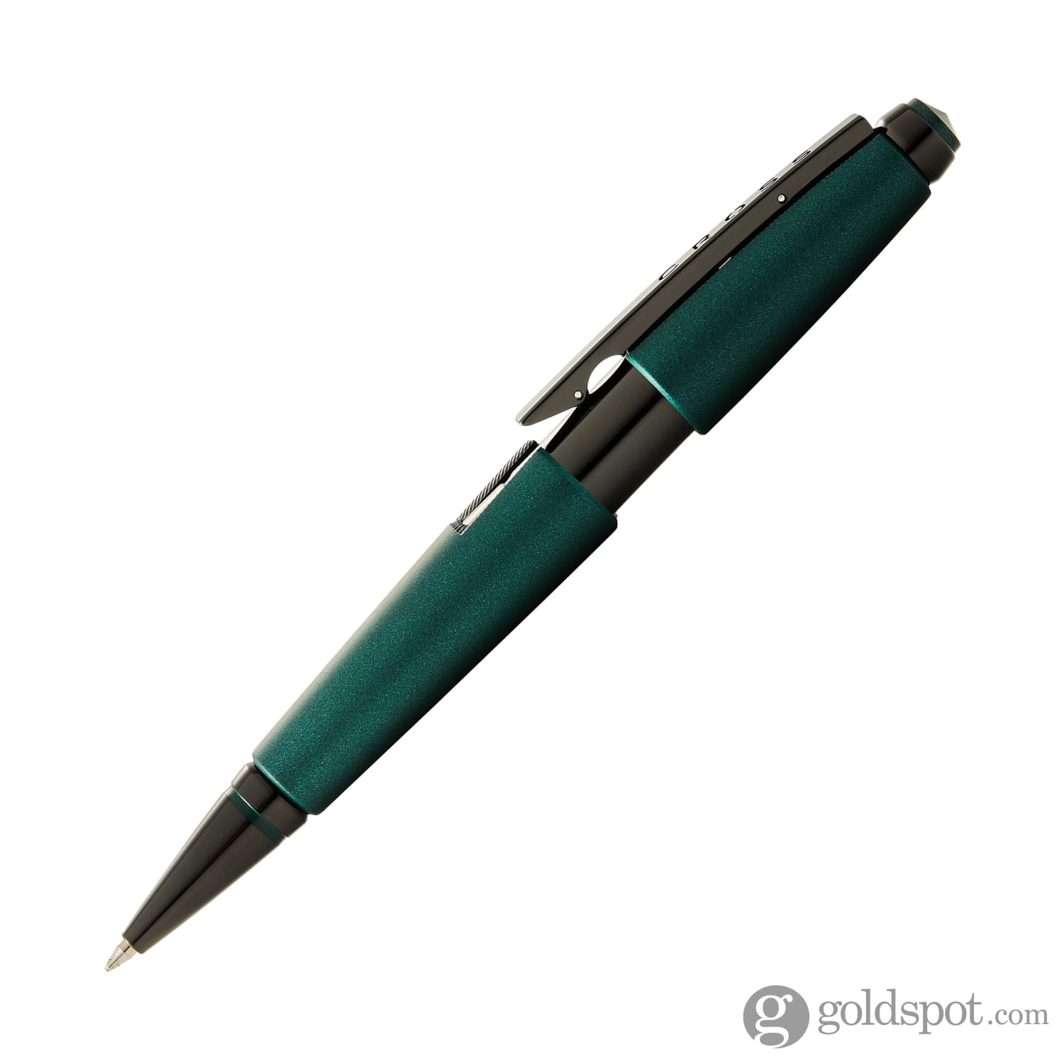Cross Edge Capless Rollerball Pen in Matte Green with Black PVD Trim - Image 3