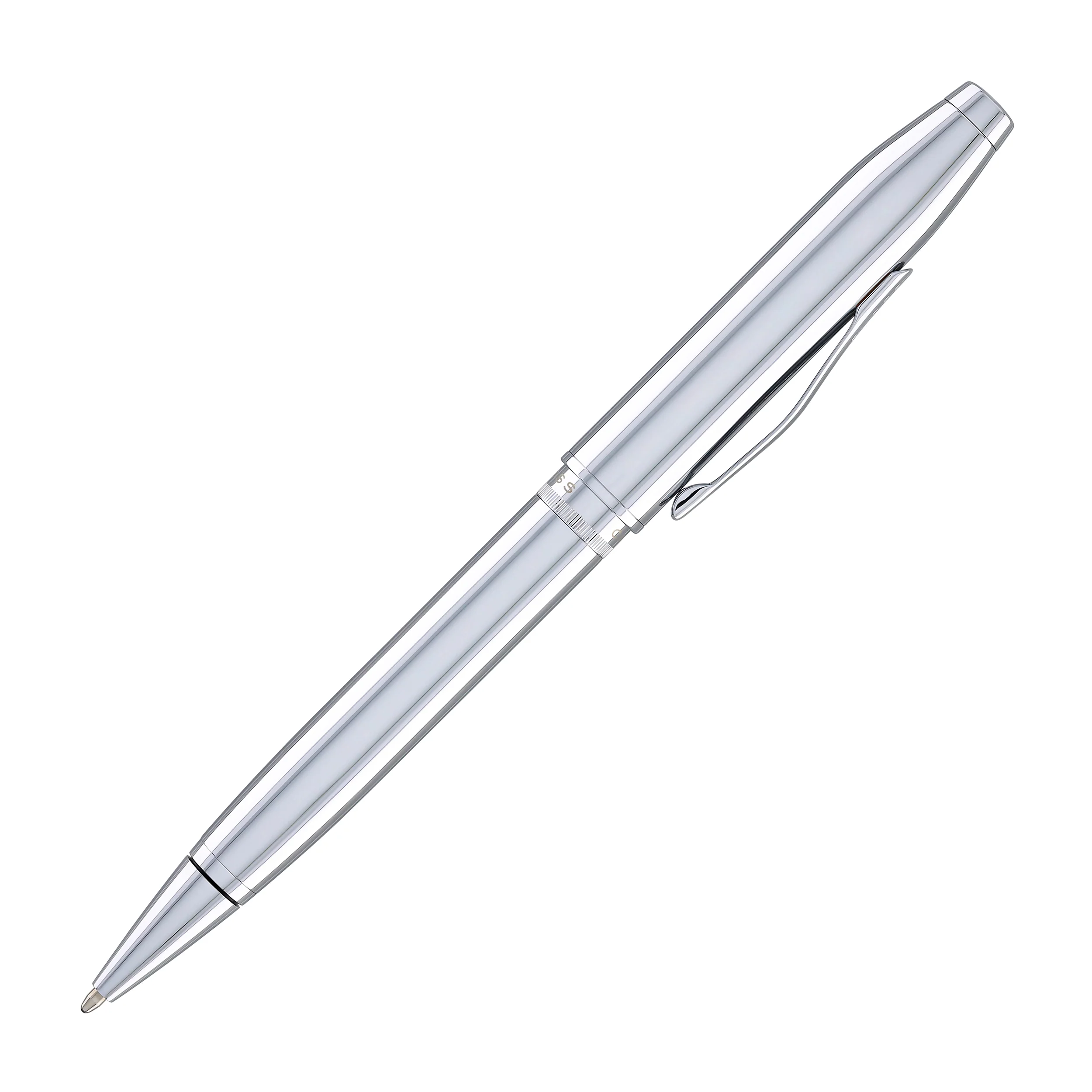 Cross Foundry Ballpoint Pen in Polished Chrome with Polished Chrome Appointments - Image 5