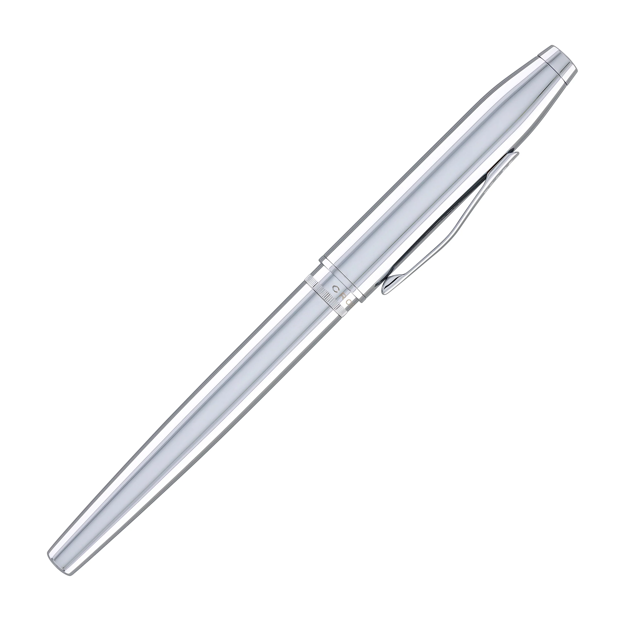 Cross Foundry Fountain Pen in Polished Chrome with Polished Chrome Appointments - Medium Nib - Image 7