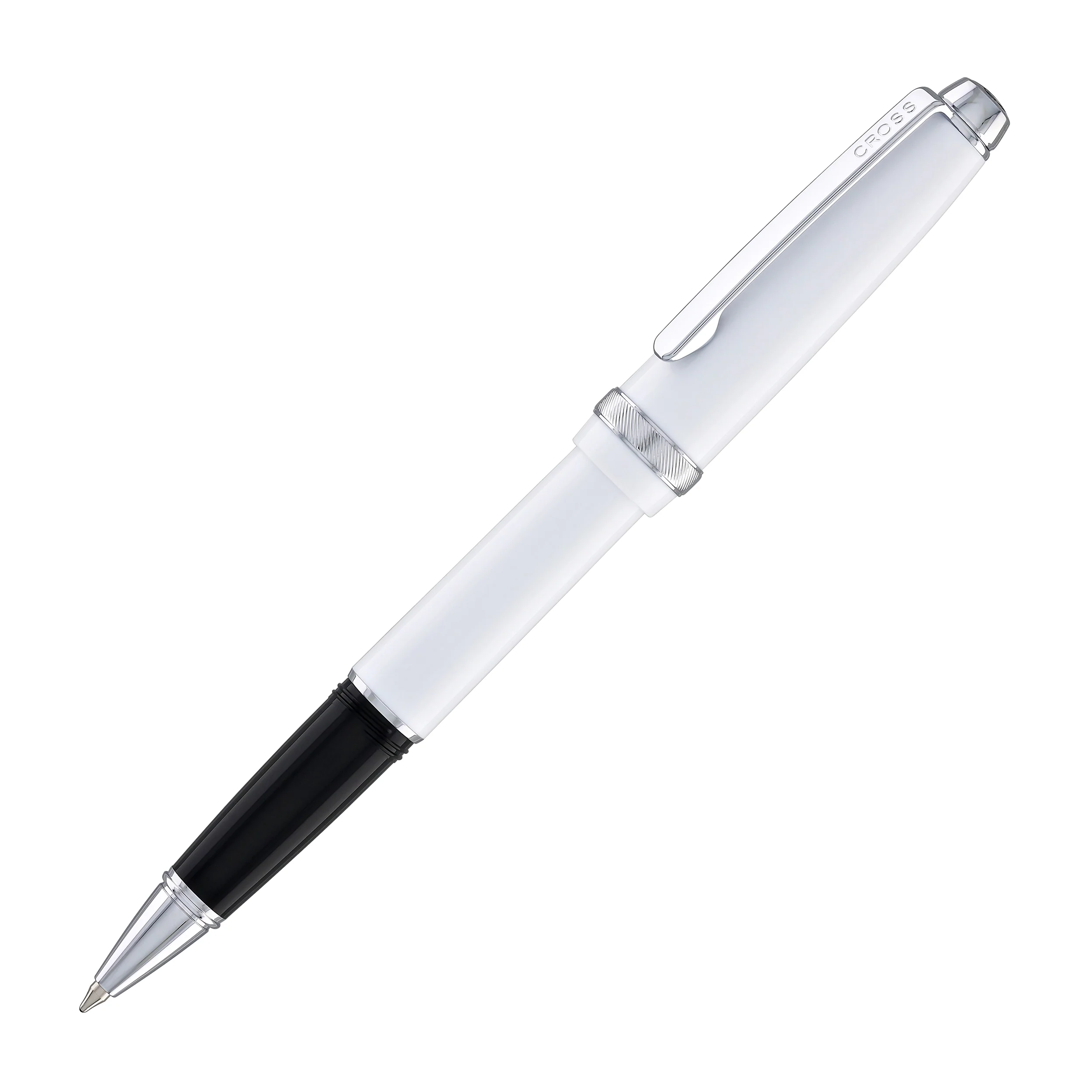 Cross Lume Ballpoint Pen in Porcelain White with Polished Chrome Appointments - Image 4