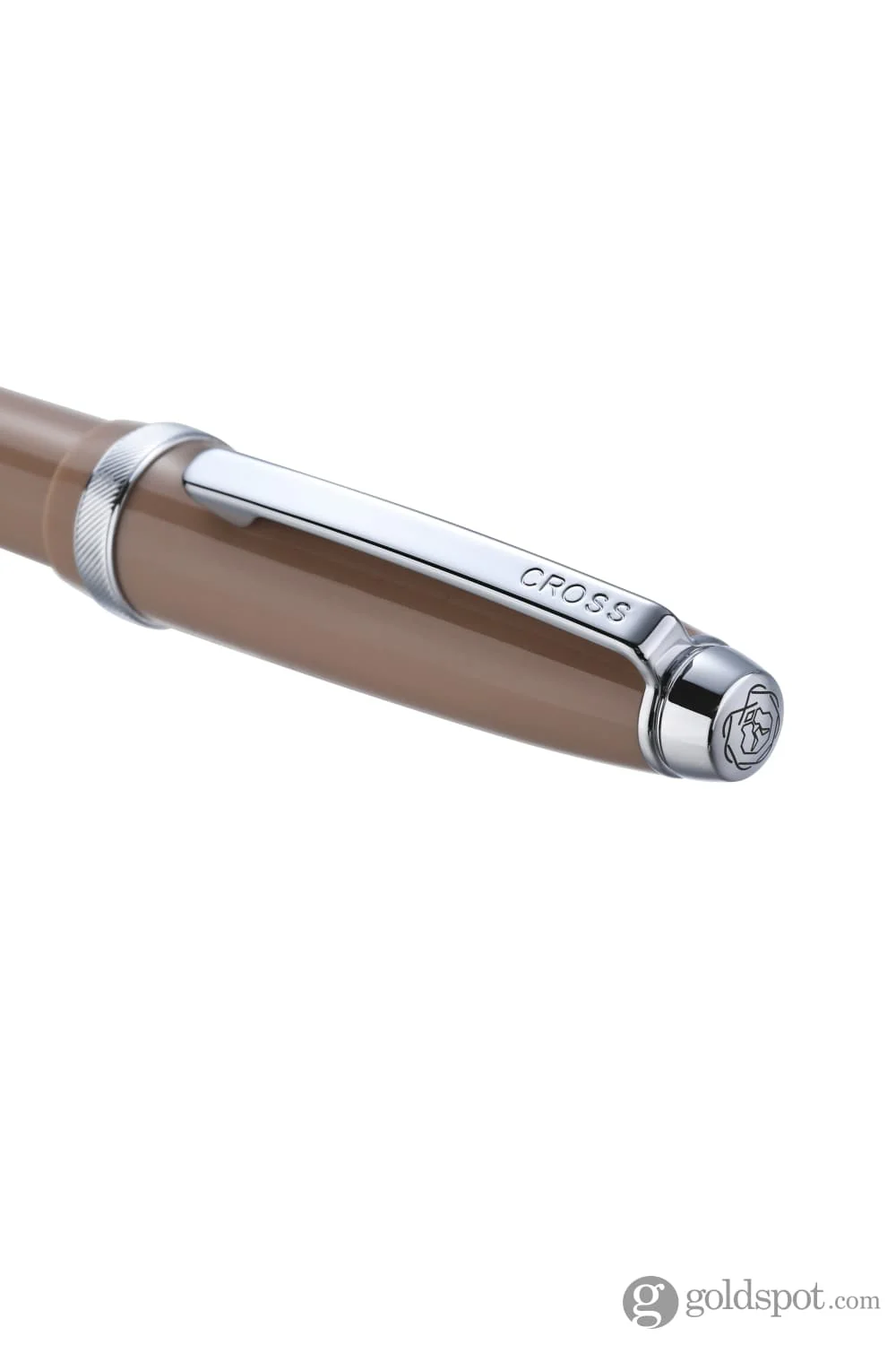 Cross Lume Rollerball Pen in Mocha with Polished Chrome Appointments - Image 3