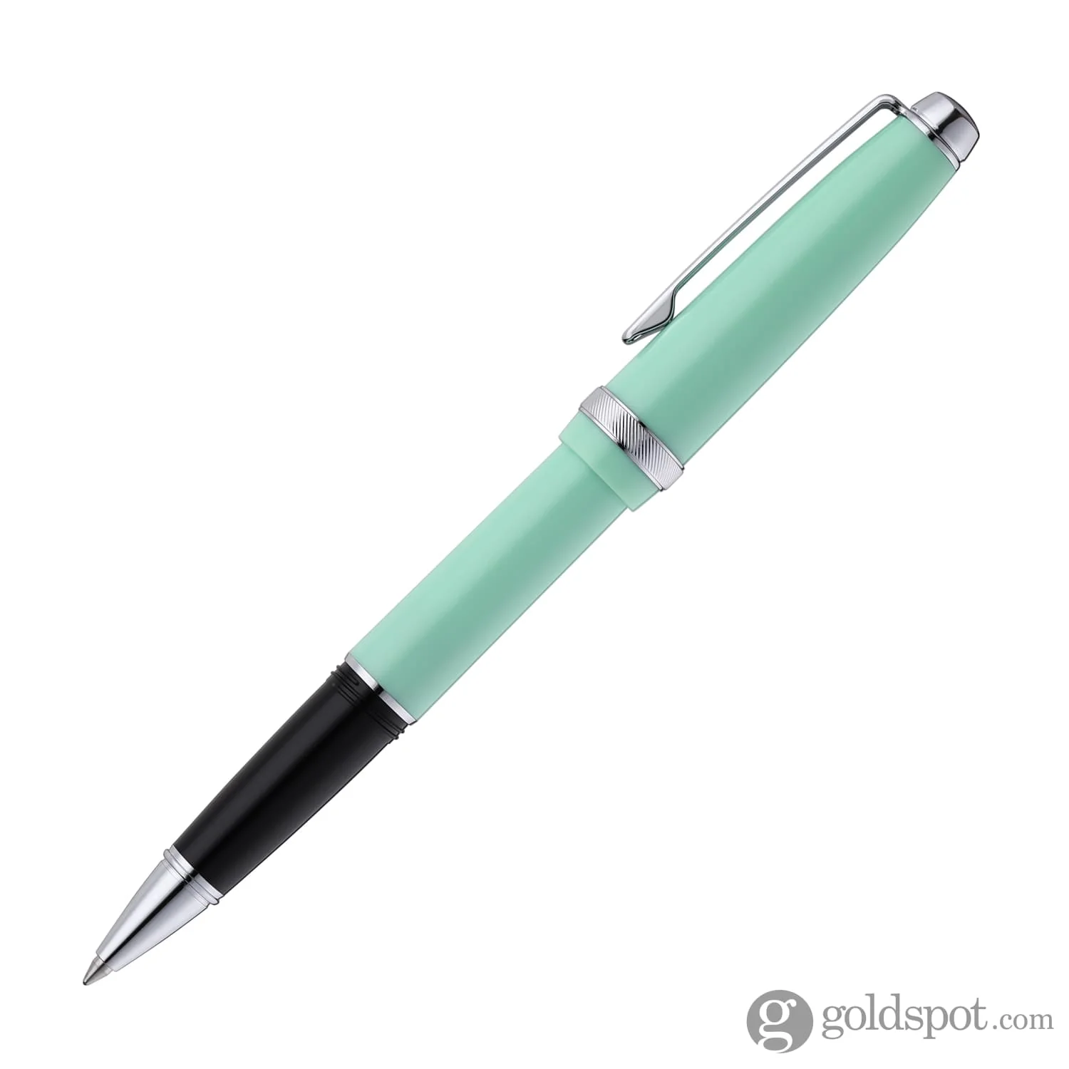 Cross Lume Rollerball Pen in Seafoam with Polished Chrome Appointments - Image 2