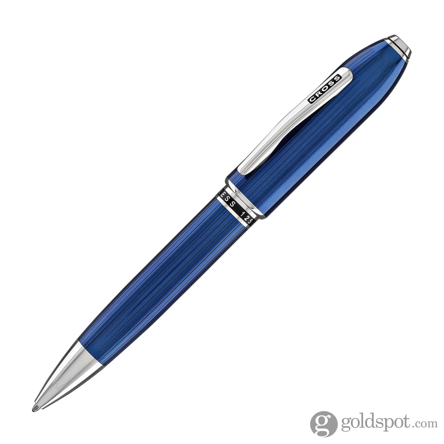Cross Peerless Ballpoint Pen in Translucent Quartz Blue - Image 2