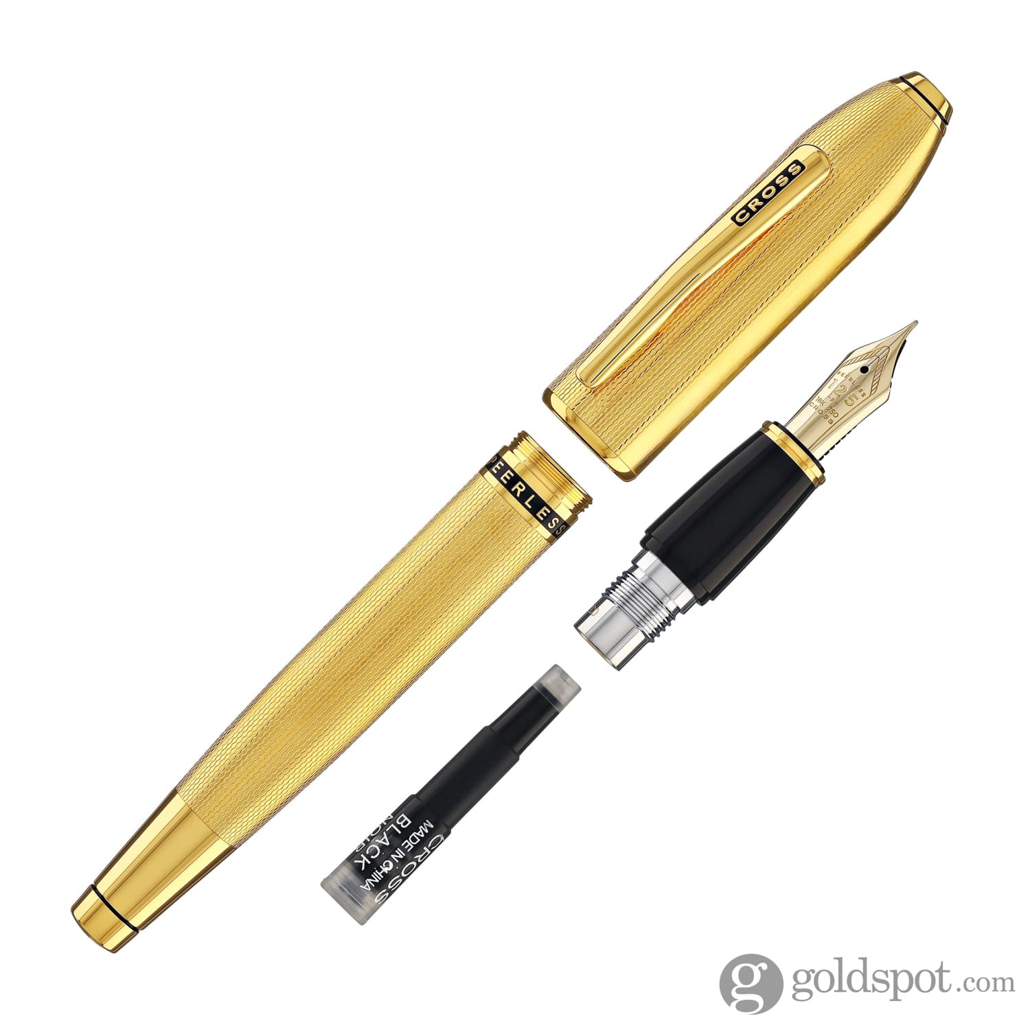 Cross Peerless Fountain Pen in 23KT Heavy Gold Plated - Image 7