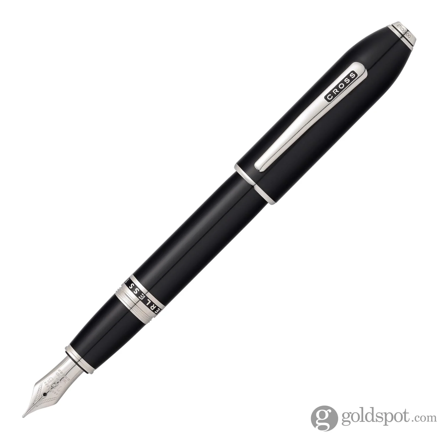Cross Peerless Fountain Pen in Obsidian Black Lacquer - 18K Gold - Image 6