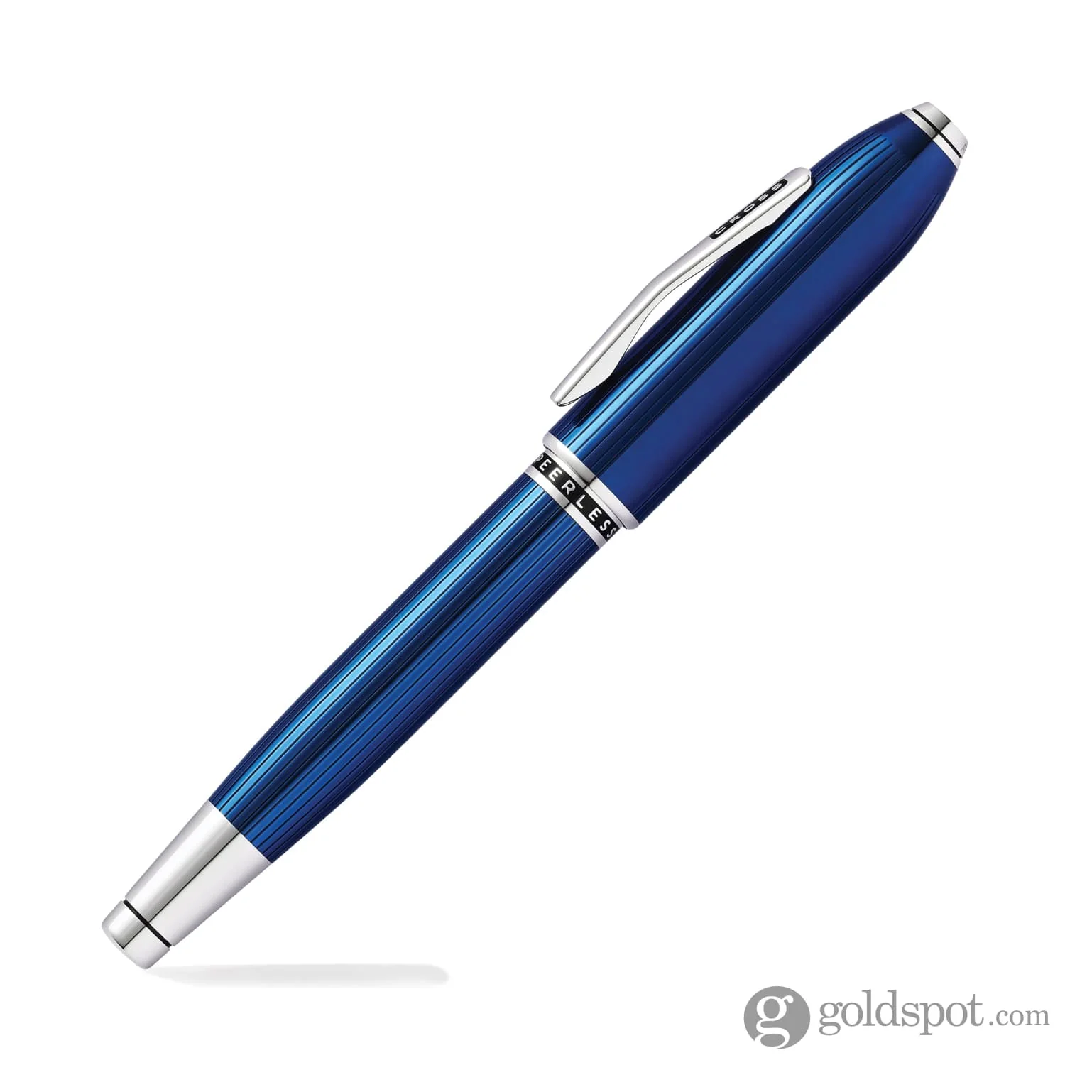 Cross Peerless Fountain Pen in Translucent Quartz Blue - 18K Gold - Image 2