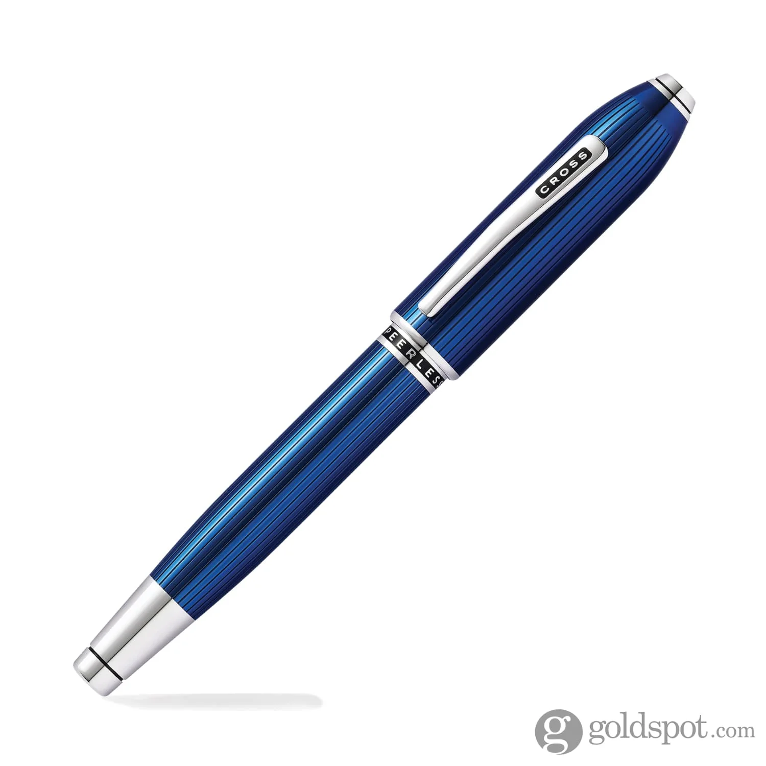 Cross Peerless Fountain Pen in Translucent Quartz Blue - 18K Gold - Image 3