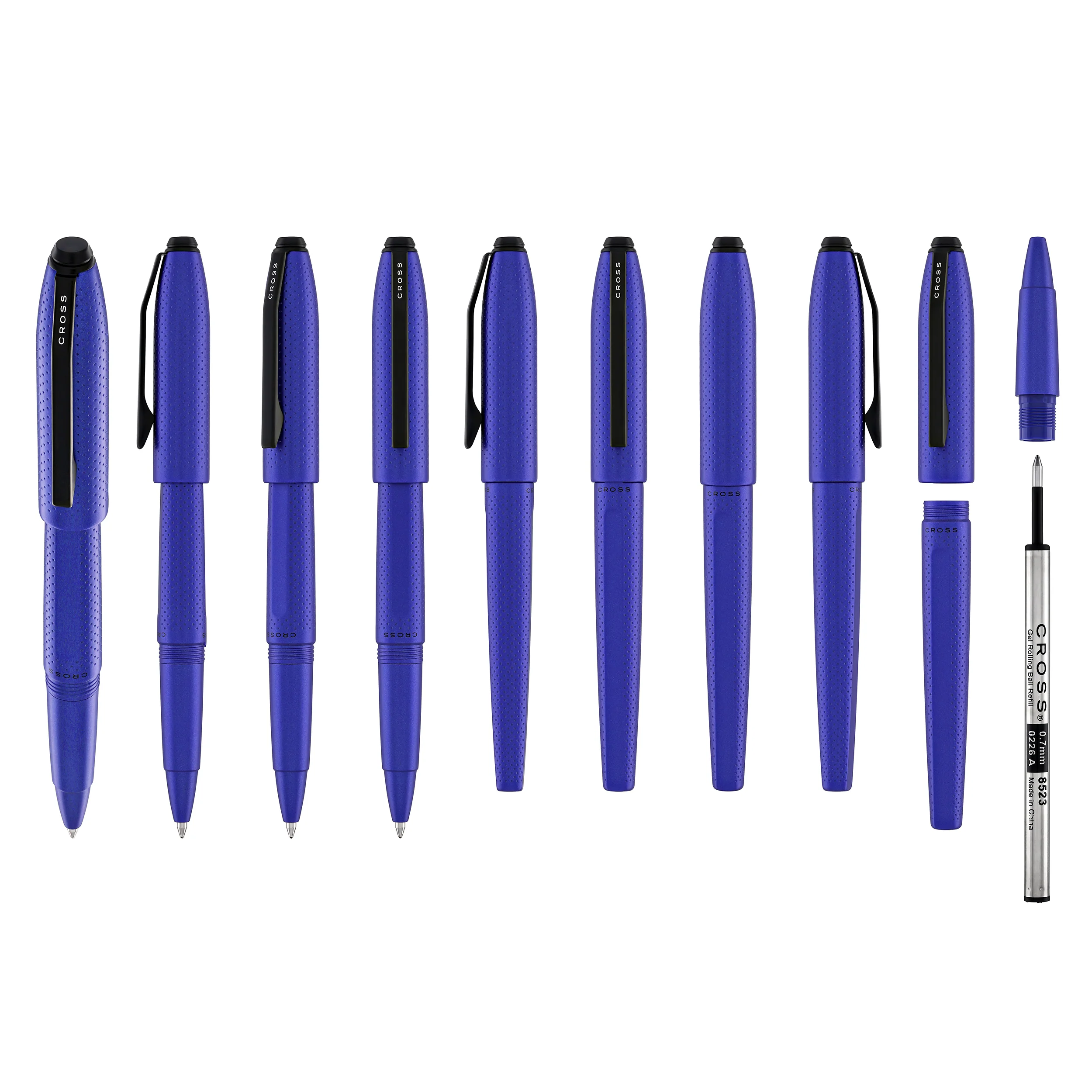 Cross Prism Ballpoint Pen in Deep Sea Blue Resin - Image 9