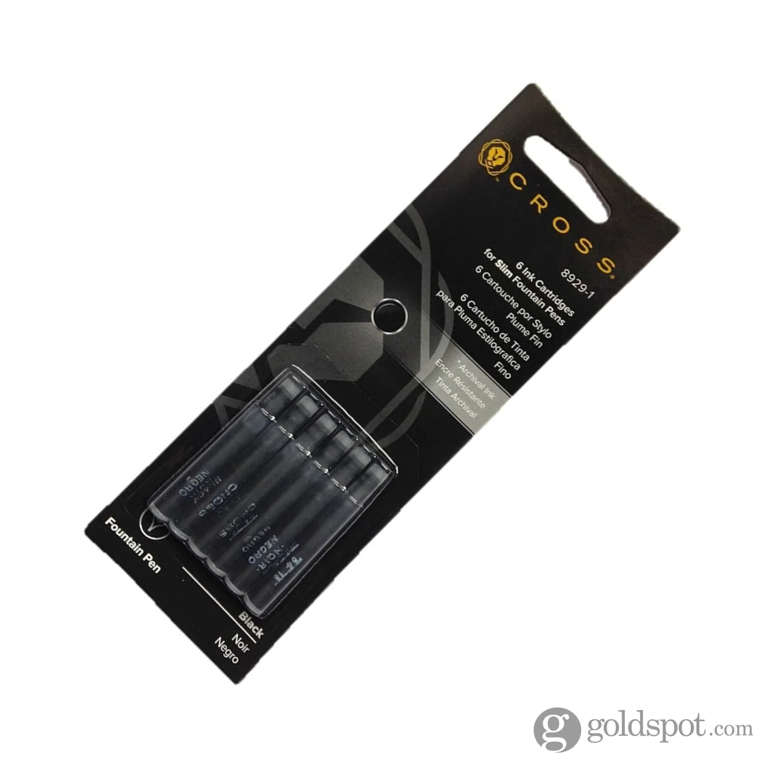 Cross Ink Cartridges in Spire Slim and Classic Century in Black - Pack of 6 - Image 3