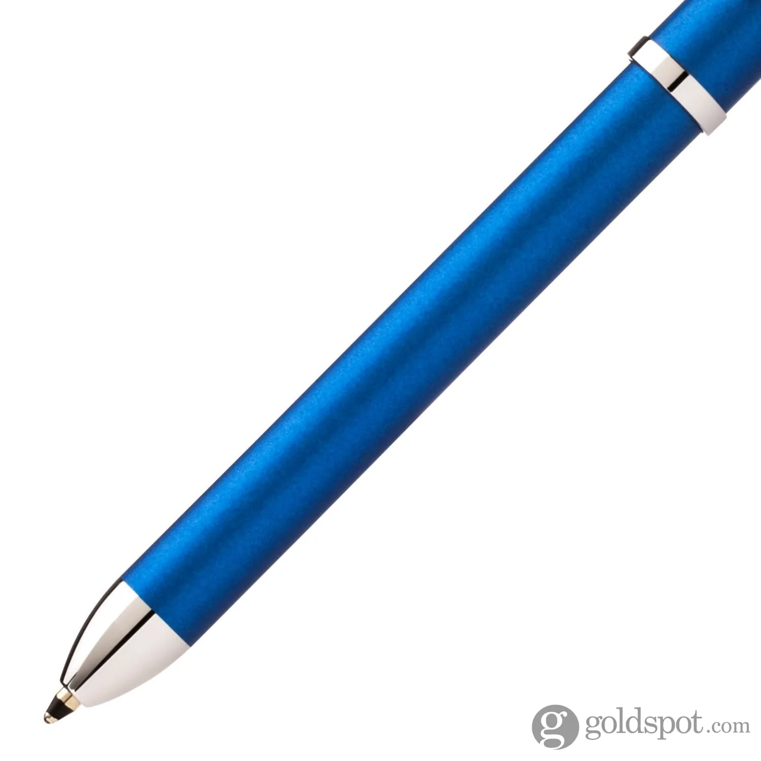 Cross Tech 3+ Multi Functional Pen in Metallic Blue with Chrome Trim - Image 2
