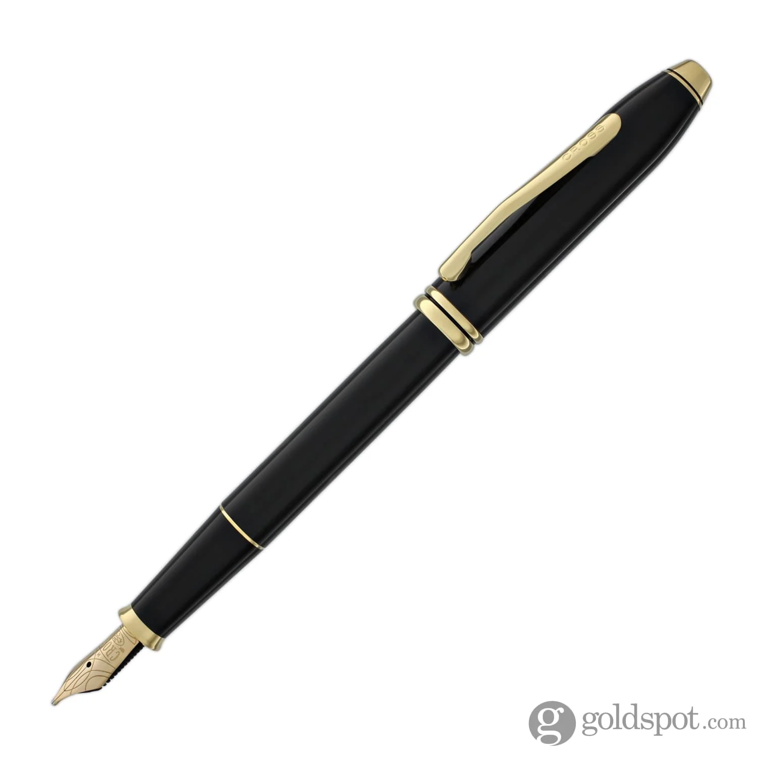 Cross Townsend Fountain Pen in Black Lacquer - 18kt Gold - Image 2