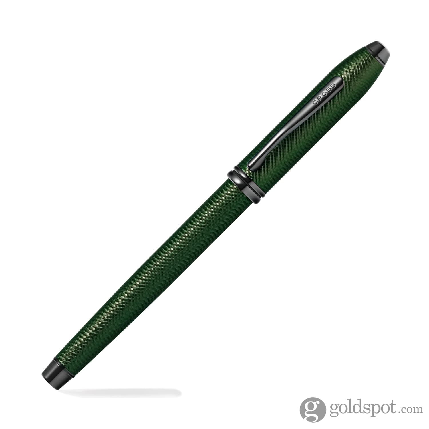 Cross Townsend Rollerball Pen in Green PVD Micro Knurl - Image 3