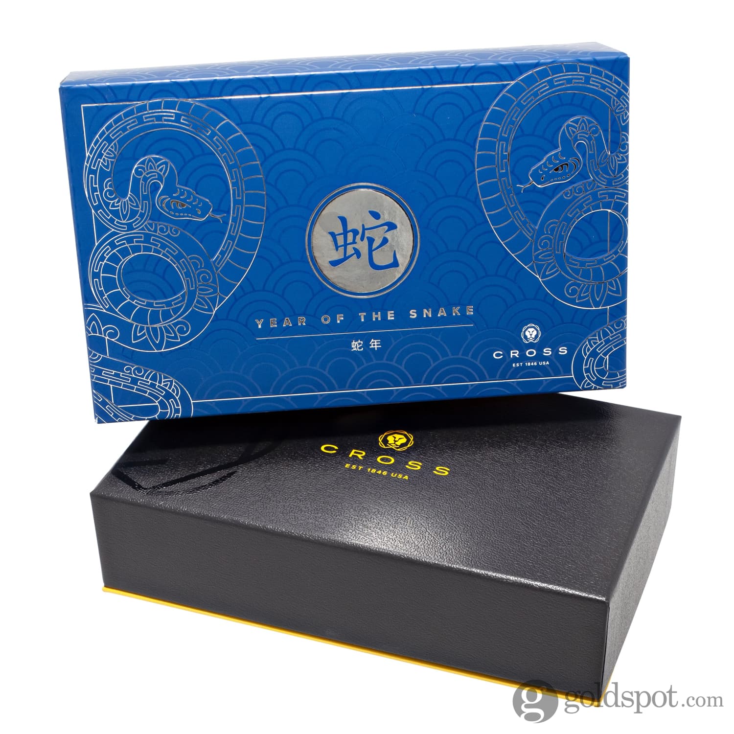 Cross Townsend Zodiac Ballpoint Pen Year of the Snake in Blue Lacquer with Polished Chrome - Image 7