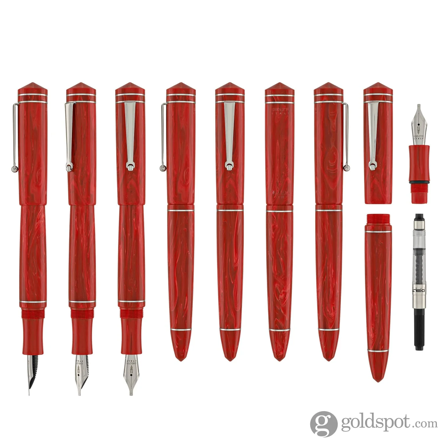 Delta Write Balance Fountain Pen in Red - Image 8