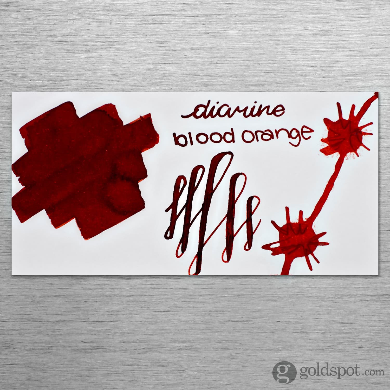 Diamine 150th Anniversary Bottled Ink in Blood Orange - 40 mL - Image 2