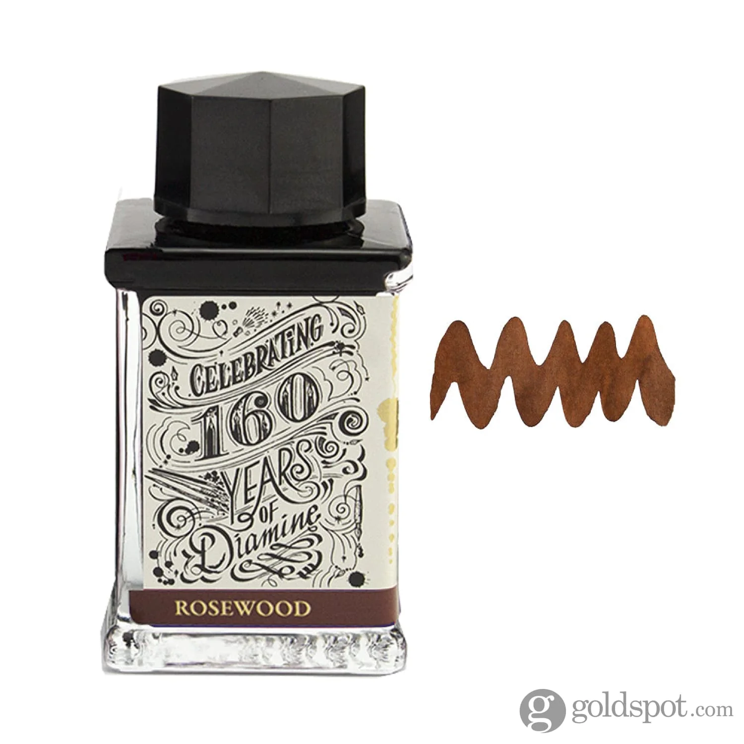 Diamine 160th Anniversary Bottled Ink in Rosewood - 75 mL - Image 3