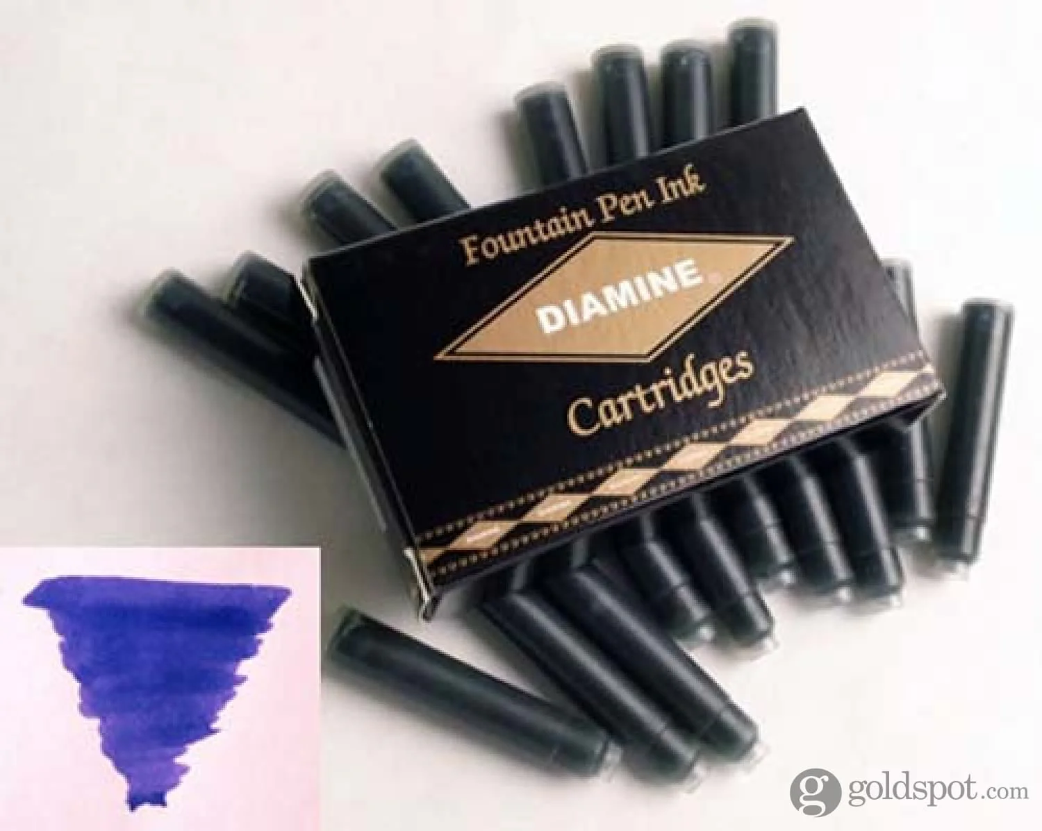 Diamine Bottled Ink and Cartridges in Imperial Blue - Image 4