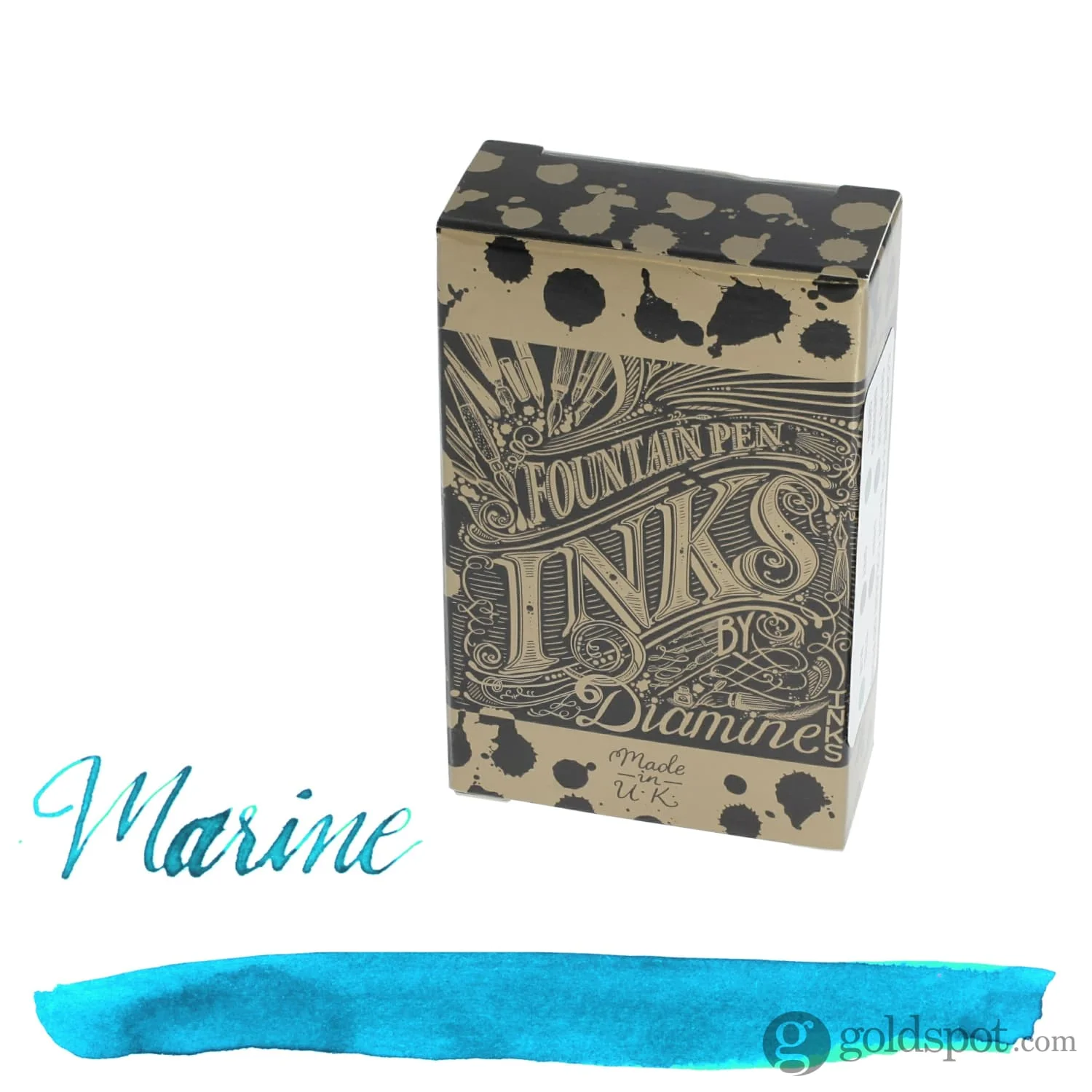 Diamine Bottled Ink and Cartridges in Marine - Image 4