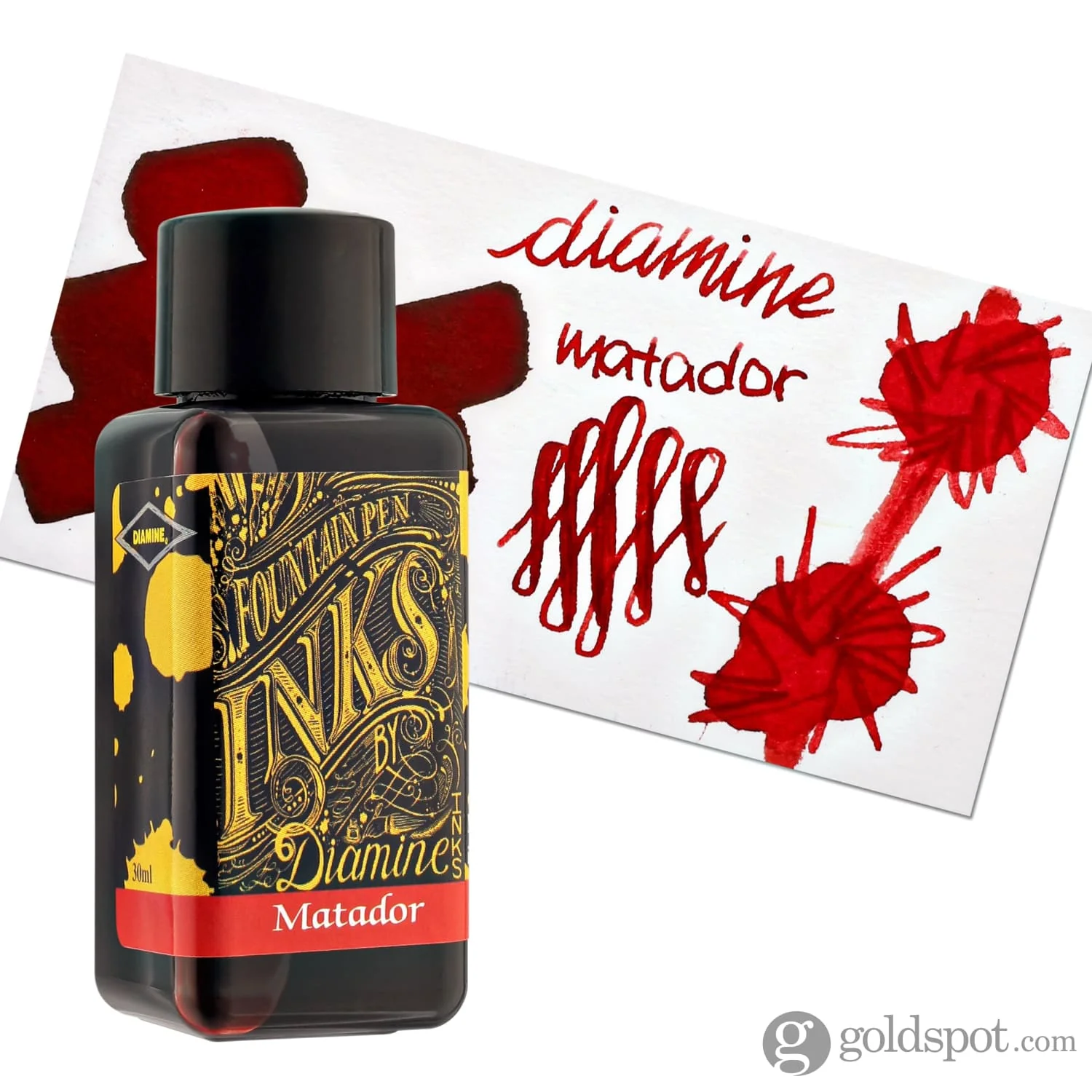 Diamine Bottled Ink and Cartridges in Matador Orange - Image 6