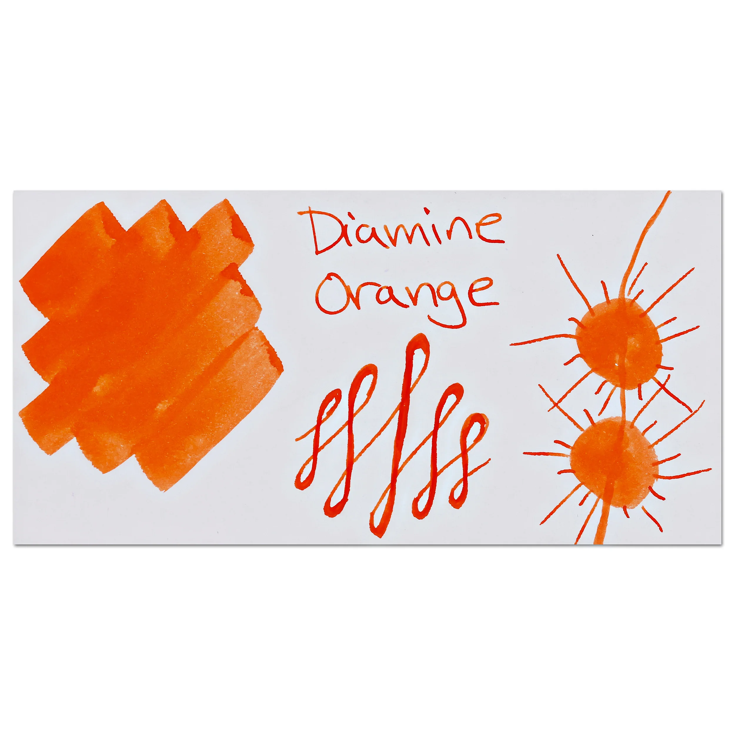 Diamine Bottled Ink and Cartridges in Orange - Image 2