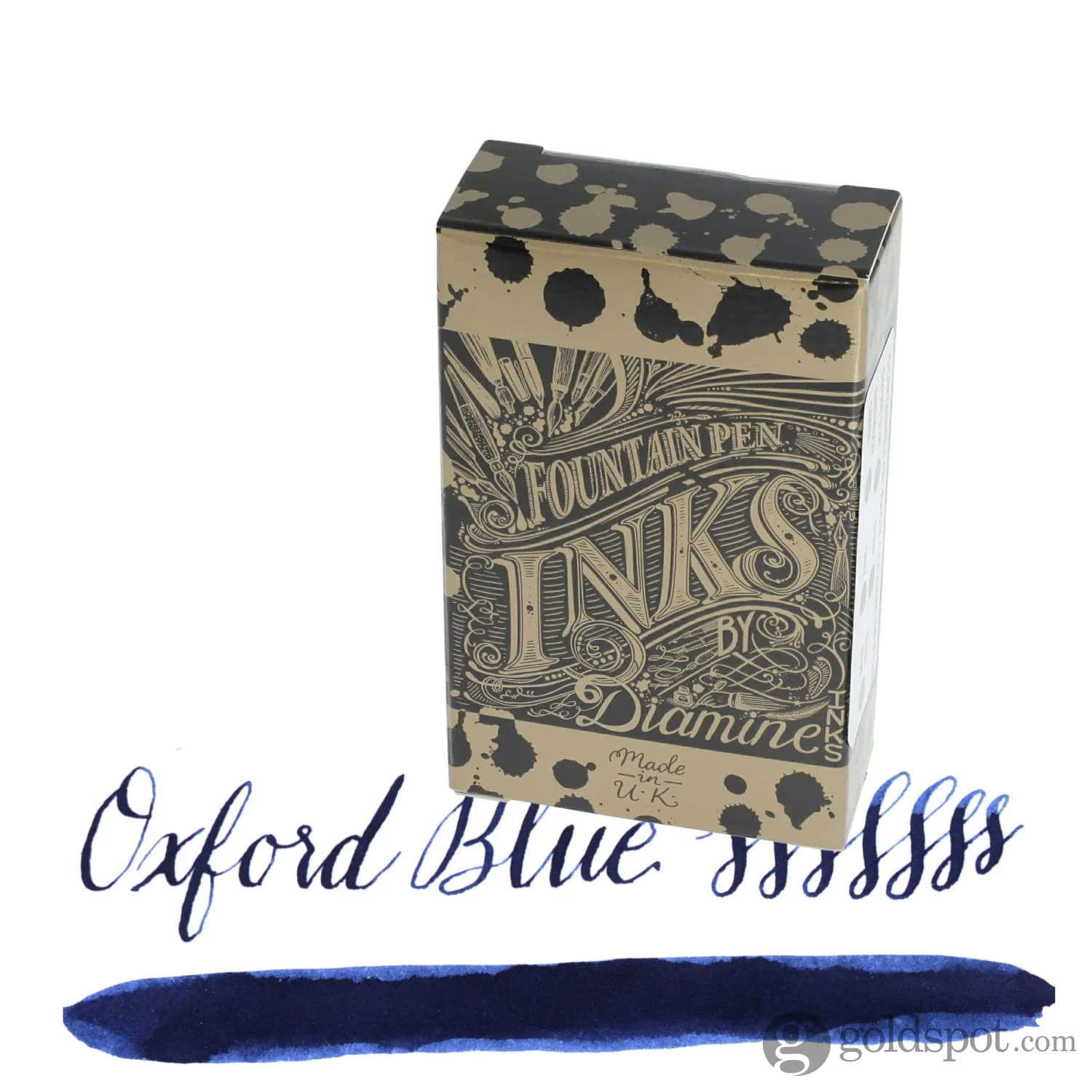 Diamine Bottled Ink and Cartridges in Oxford Blue - Image 4