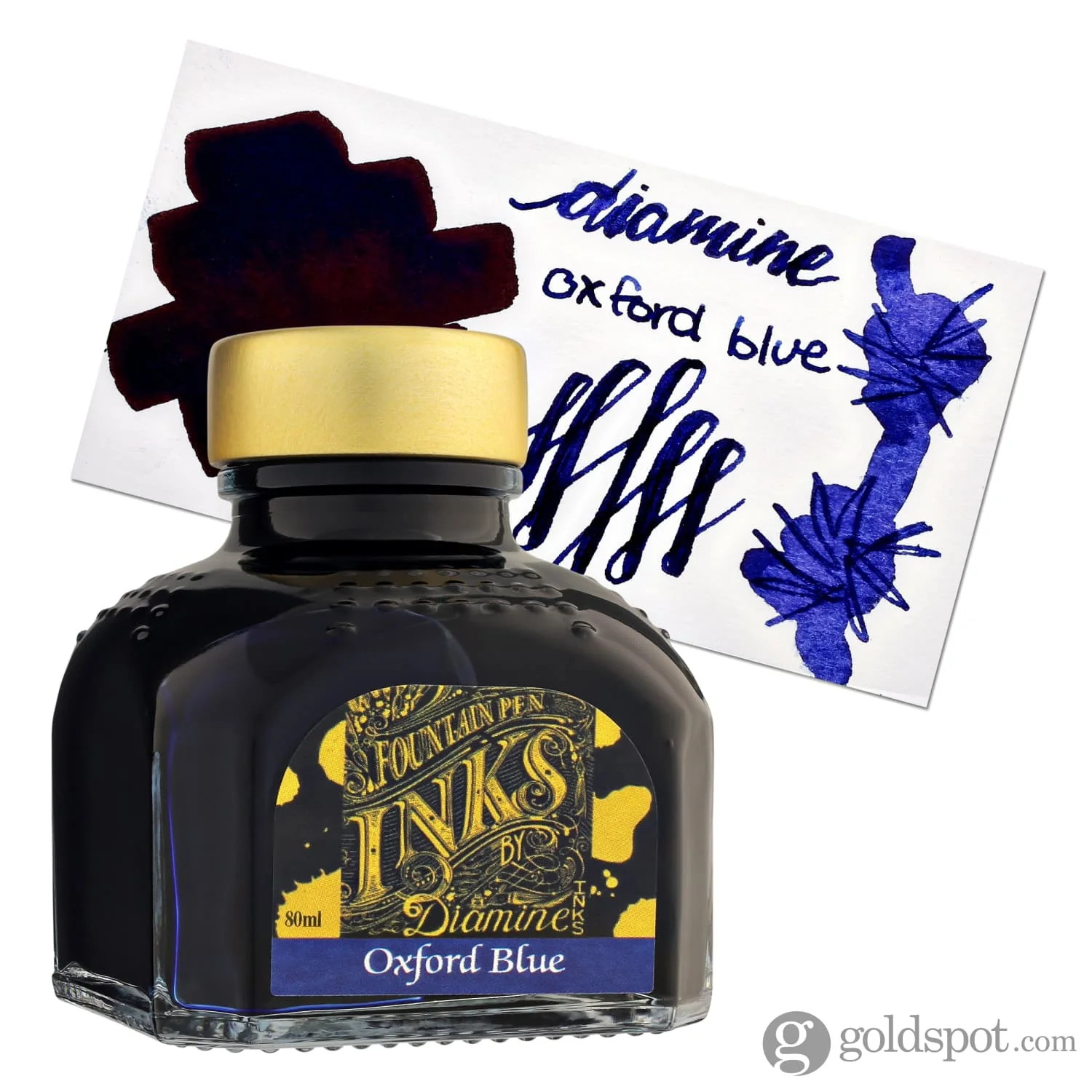 Diamine Bottled Ink and Cartridges in Oxford Blue - Image 5