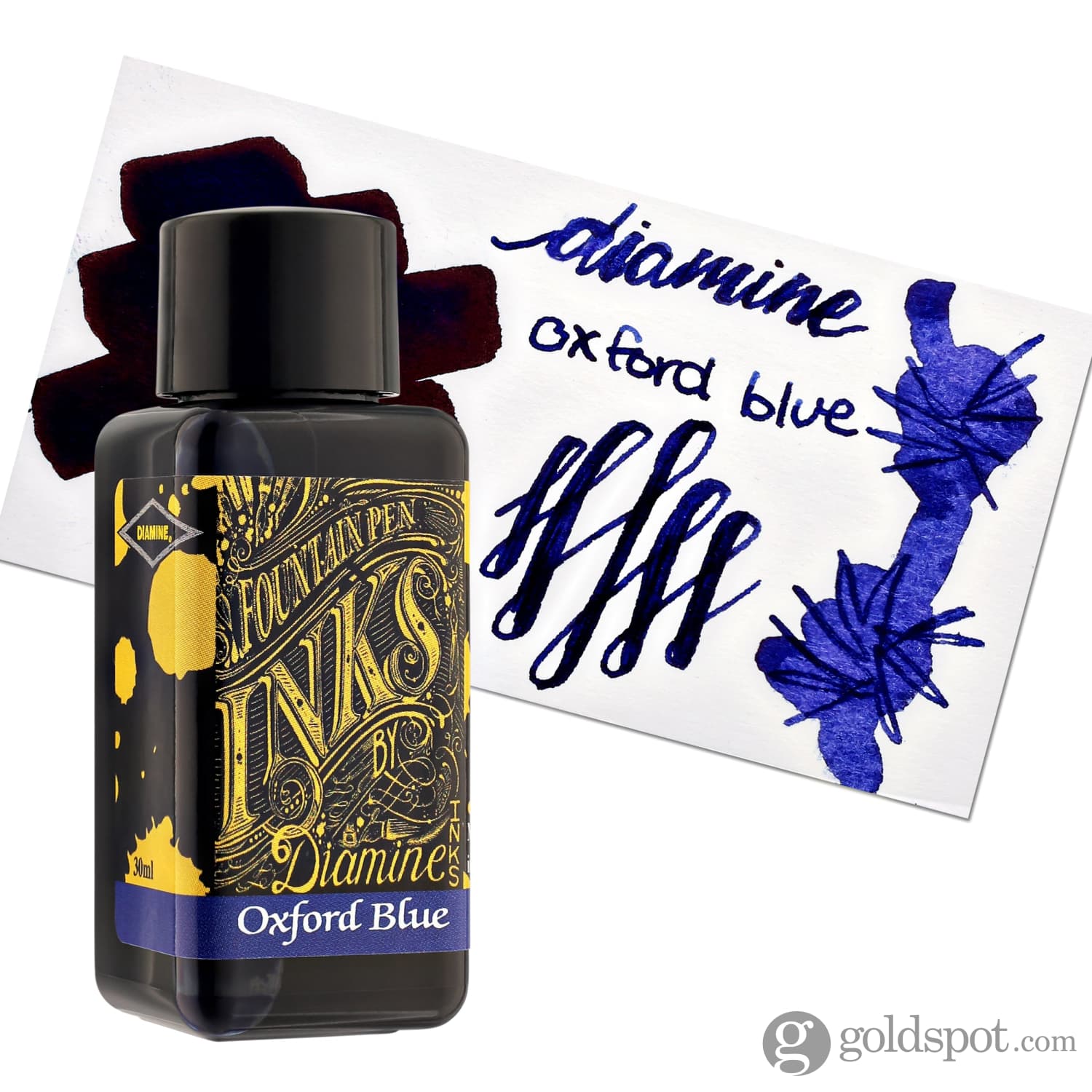 Diamine Bottled Ink and Cartridges in Oxford Blue - Image 6