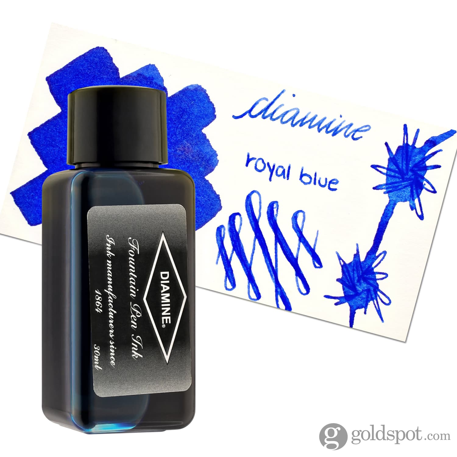 Diamine Bottled Ink and Cartridges in Royal Blue - Image 6