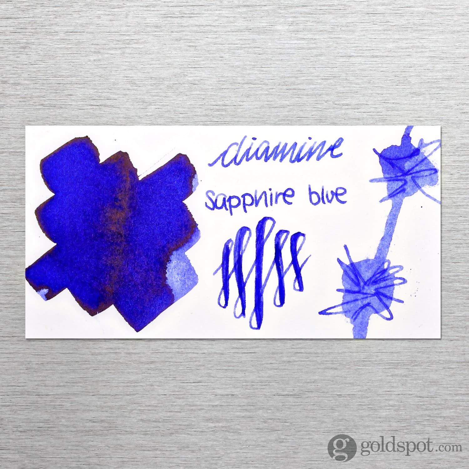 Diamine Bottled Ink and Cartridges in Sapphire Blue - Image 2
