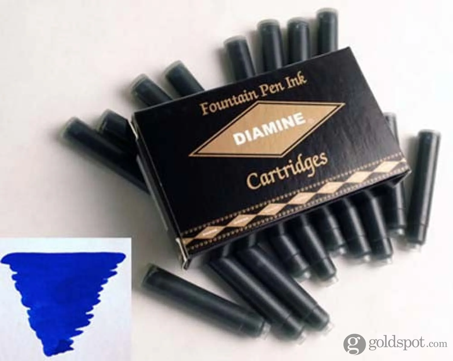Diamine Bottled Ink and Cartridges in Sapphire Blue - Image 4