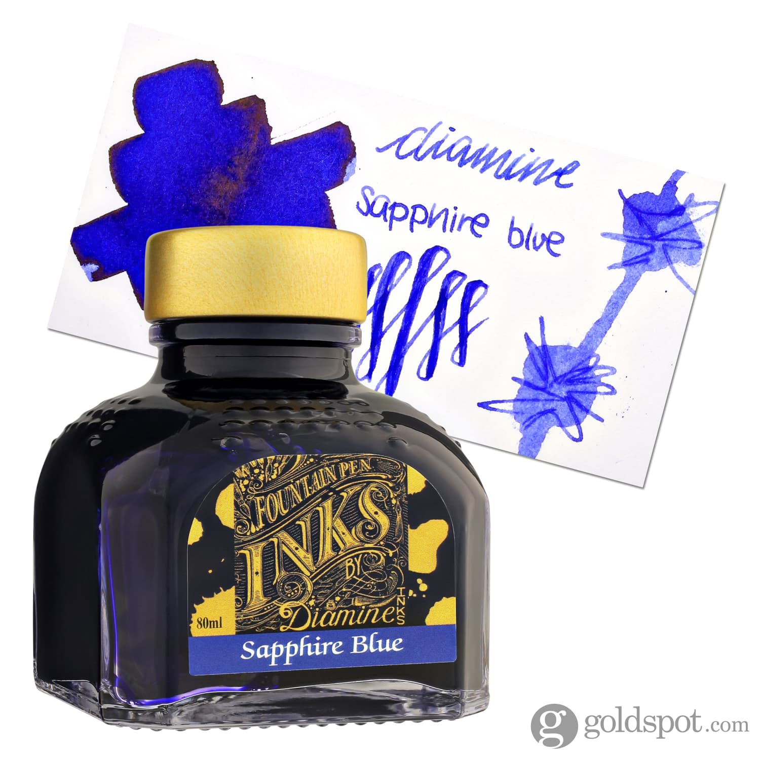 Diamine Bottled Ink and Cartridges in Sapphire Blue - Image 5