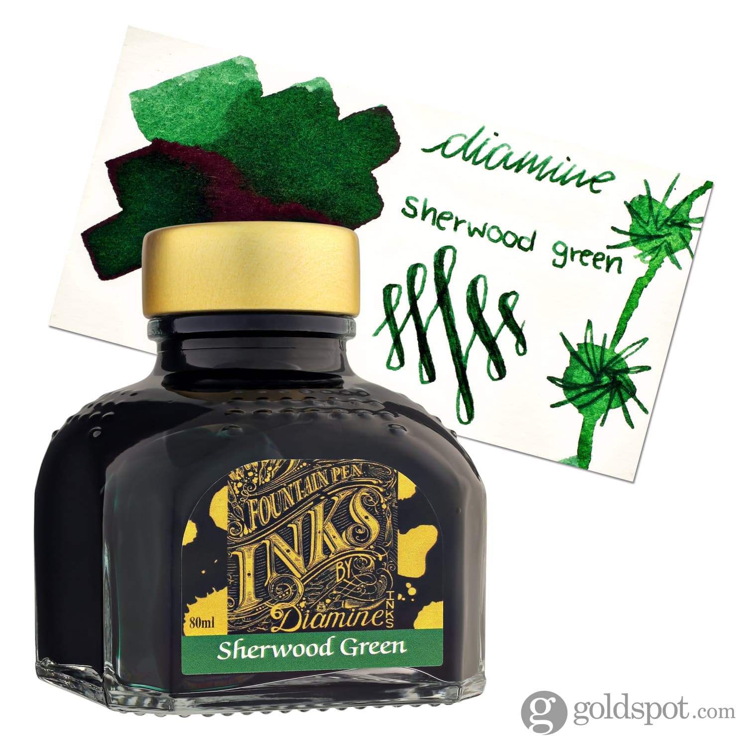 Diamine Bottled Ink and Cartridges in Sherwood Green - Image 5