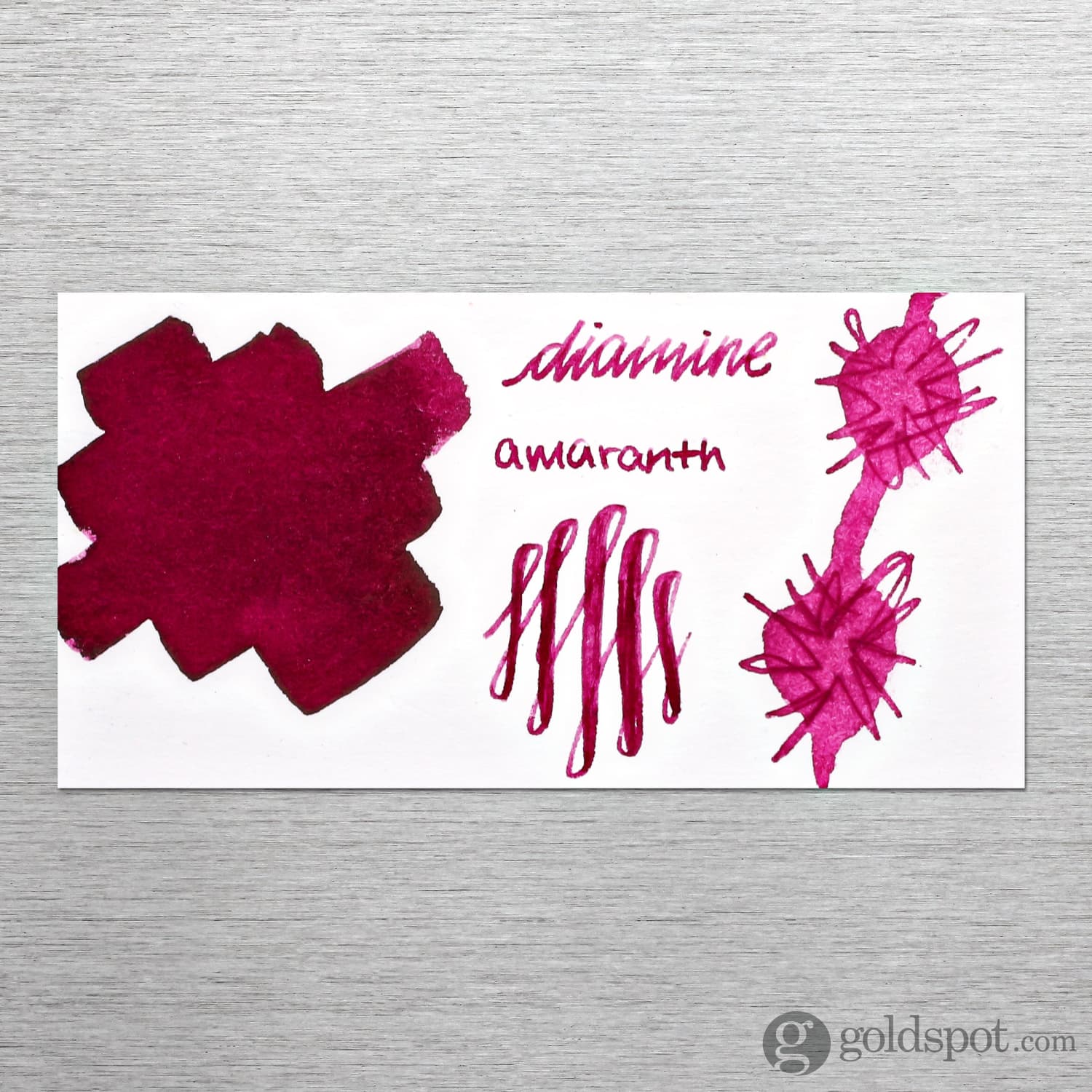 Diamine Bottled Ink in Amaranth Pink - Image 2