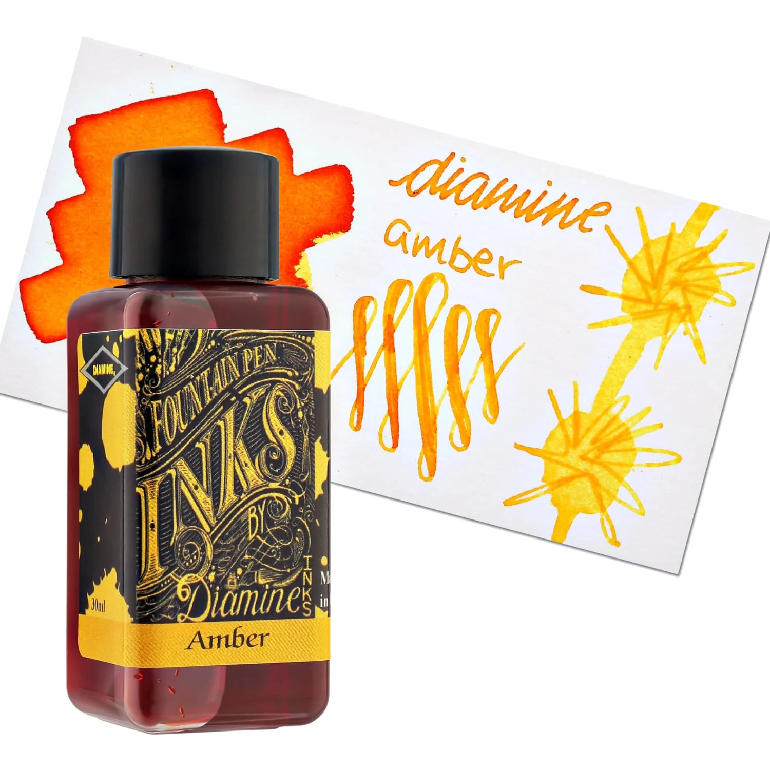 Diamine Bottled Ink in Amber
