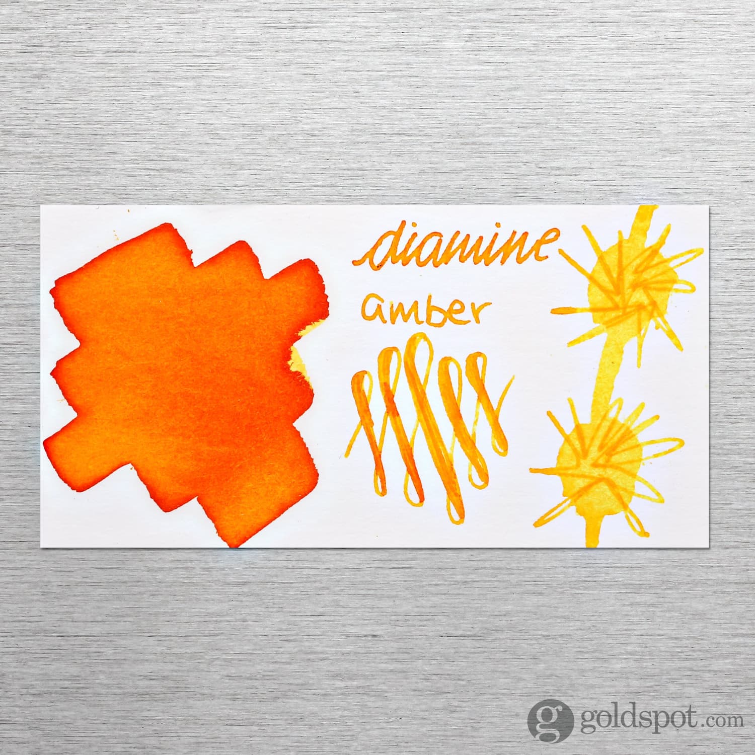 Diamine Bottled Ink in Amber - Image 2